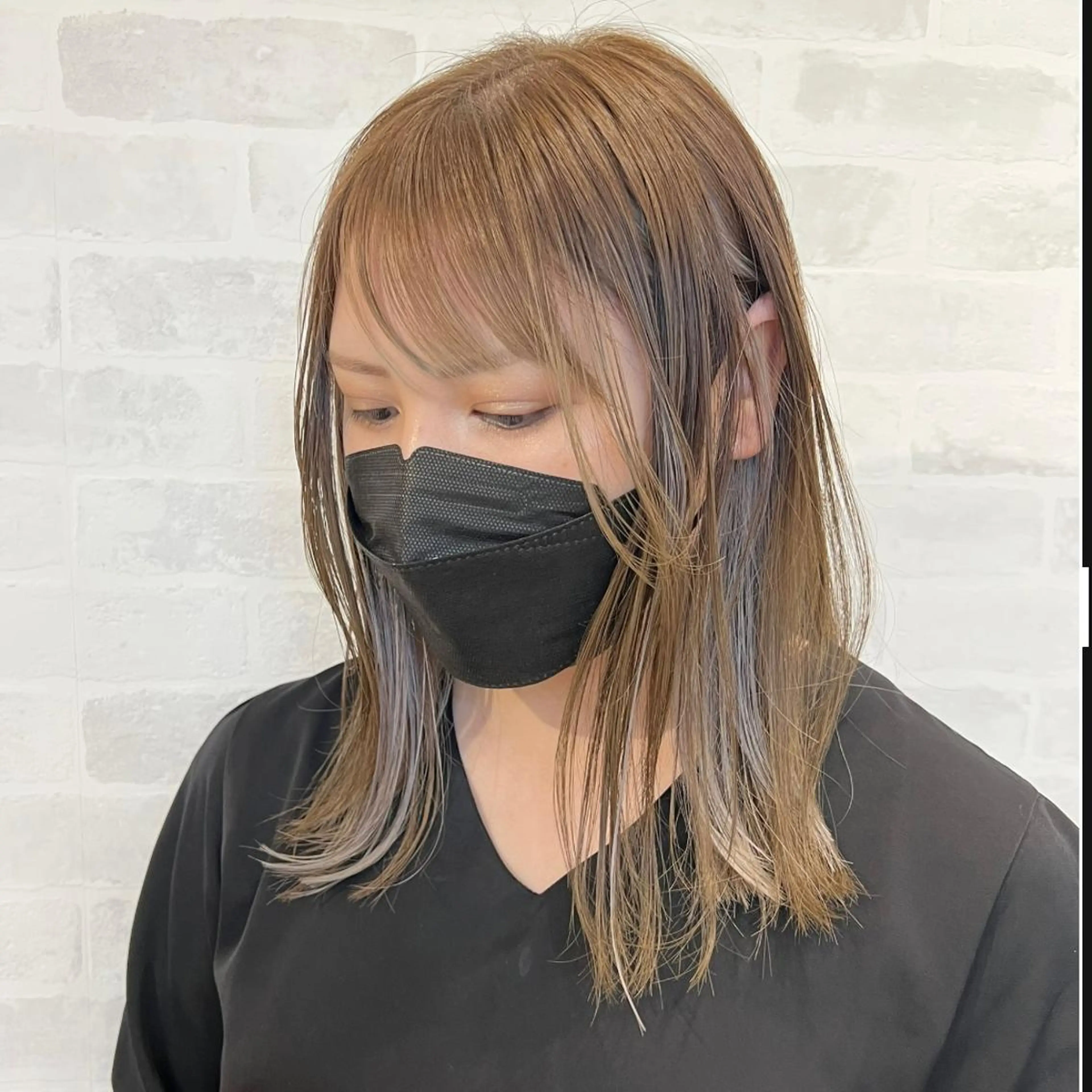 ミディアム カラー PETZjasmine所属・顔周りカット/透明感 カラー🤍大塚蛍のヘアスタイル