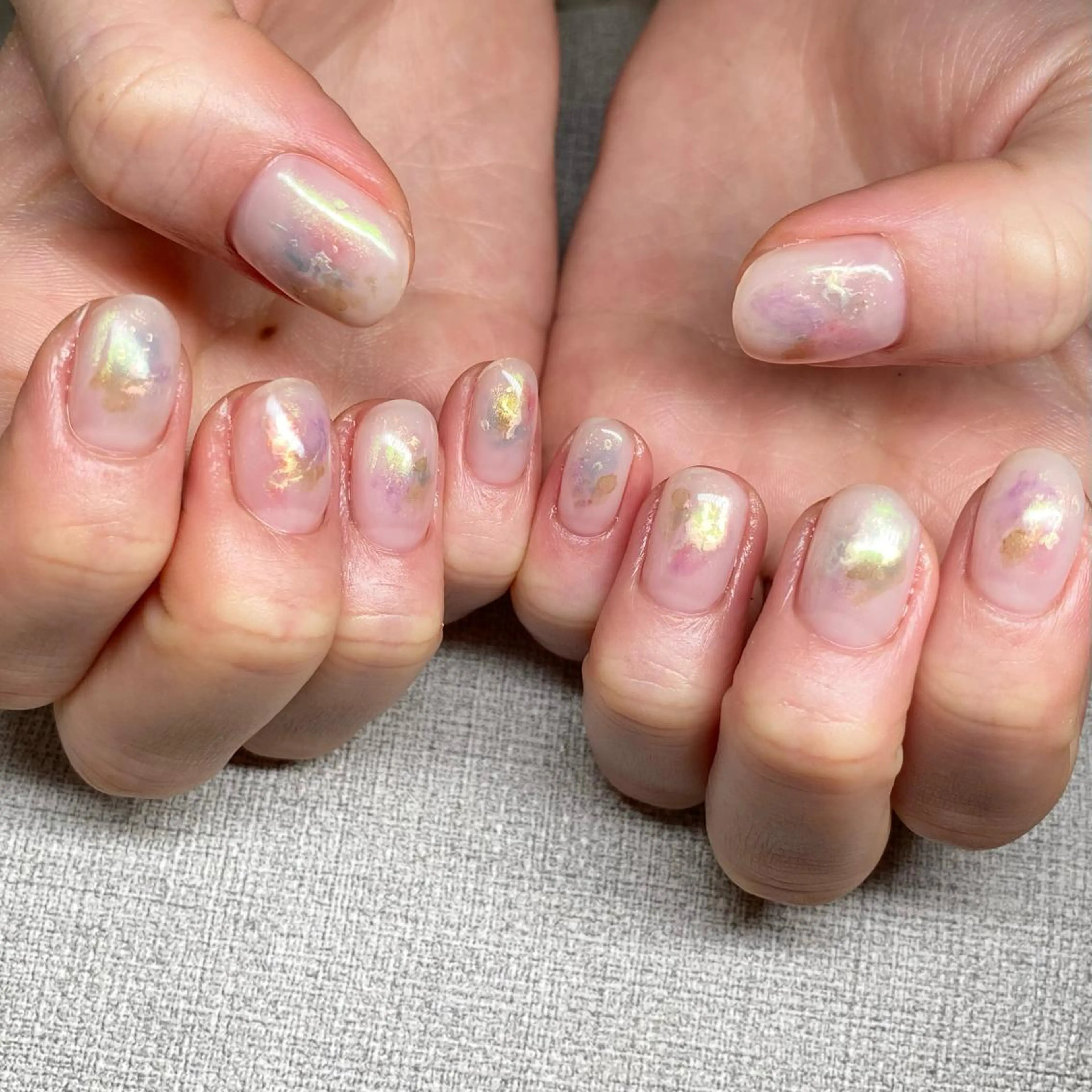 ネイル アートネイル ニュアンスネイル 春ネイル 夏ネイル ハンドネイル 山田 貴子のネイルデザイン