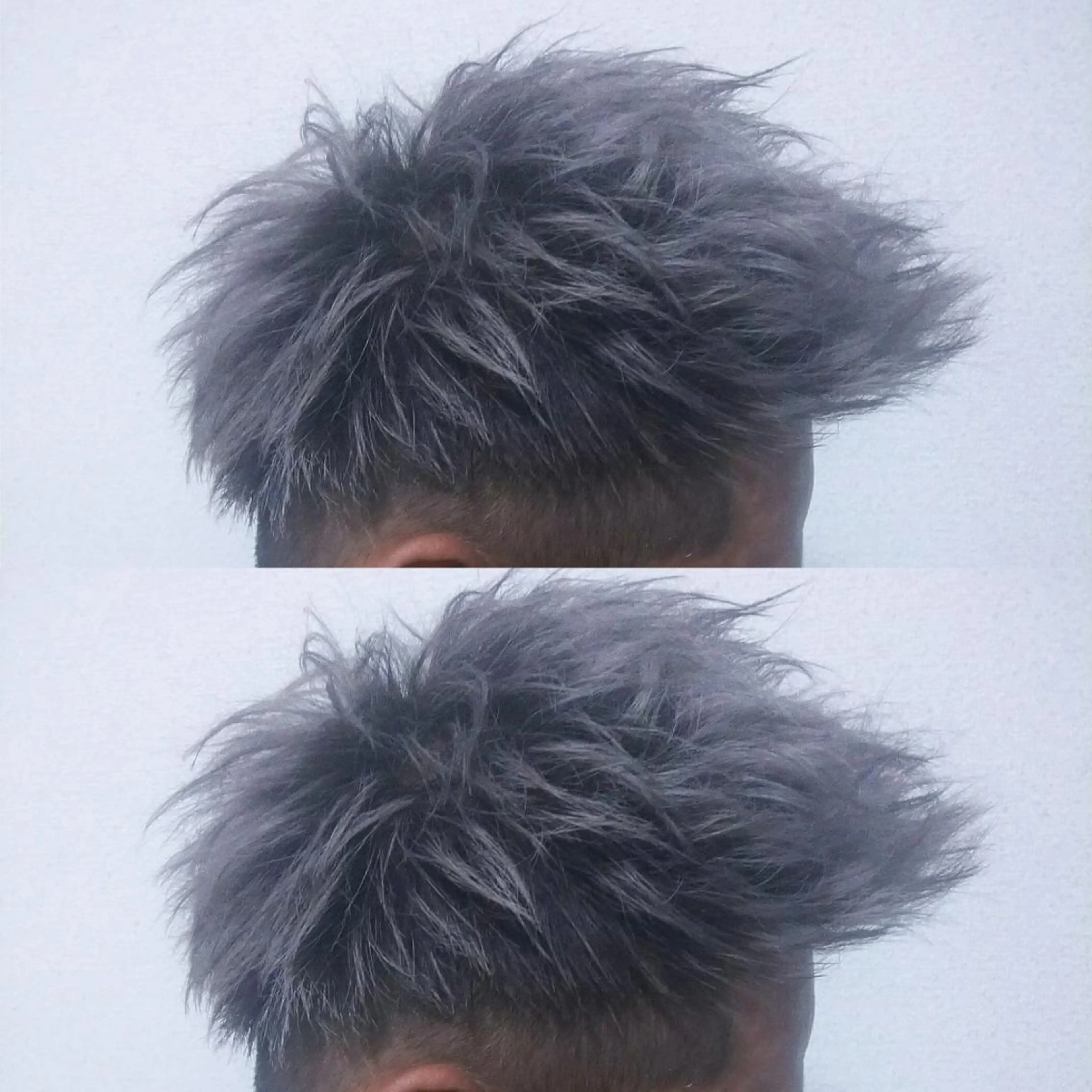 メンズ カラー アッシュ ダークシルバー シルバー シルバーアッシュ JIL BLAN 京都所属・RU RIのヘアスタイル