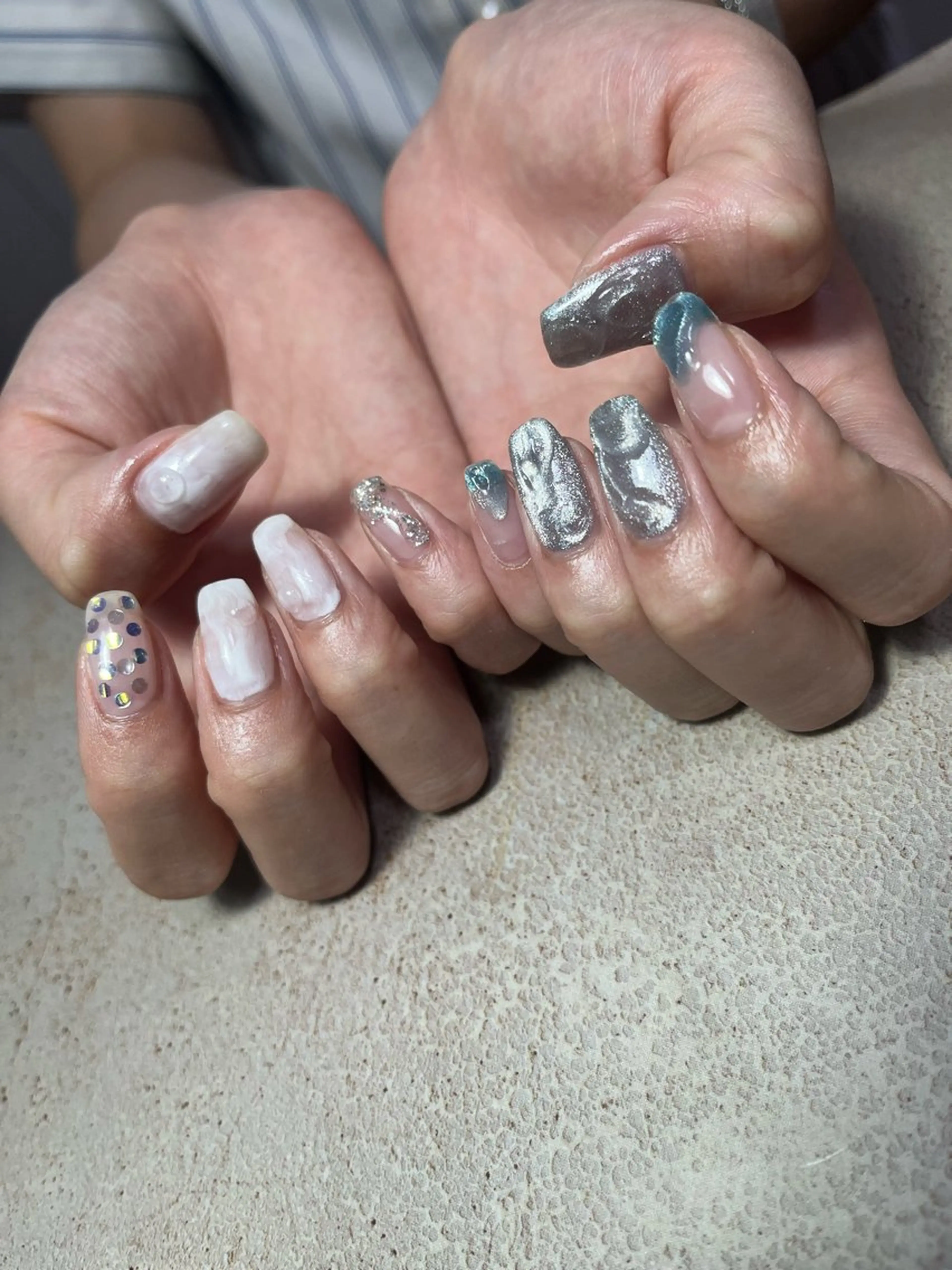 ネイル ハンドネイル goldgleams ちなのネイルデザイン