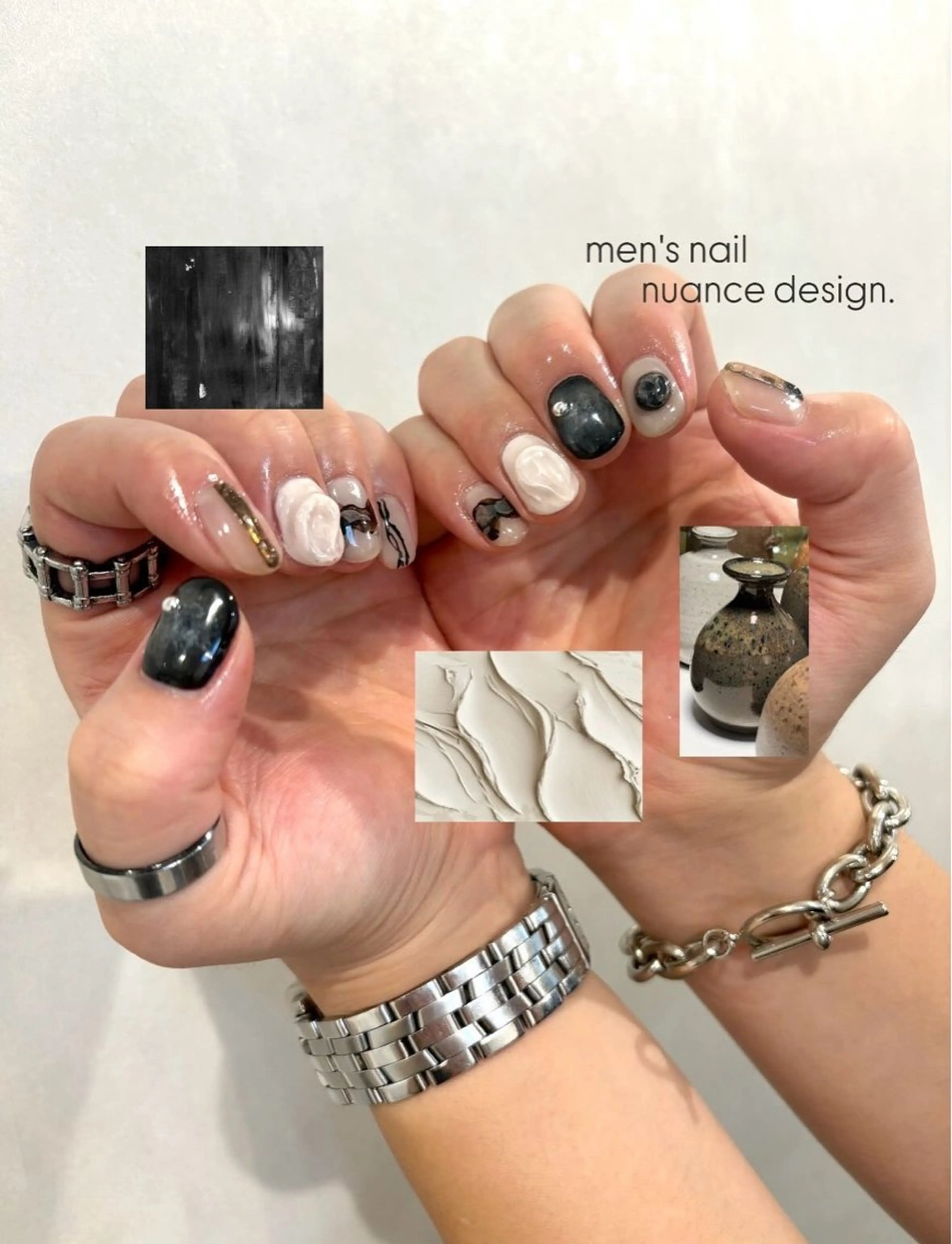 ネイル アートネイル クリアネイル ニュアンスネイル ぷっくりネイル ハンドネイル enurk店 🍋 M I K U  *のその他イメージ