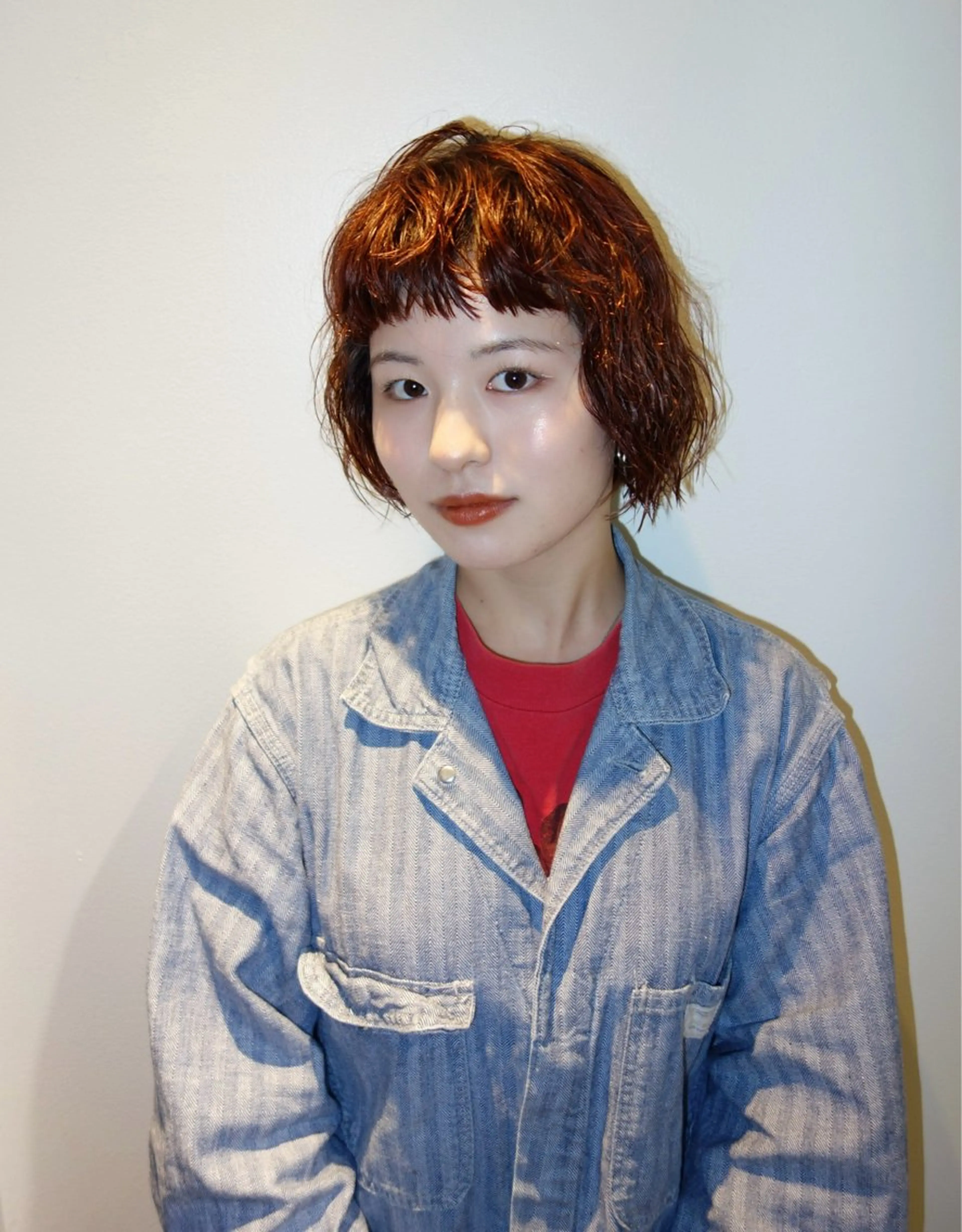 ショート カラー パーマ HEIMER ミカド　サトル△のヘアスタイル