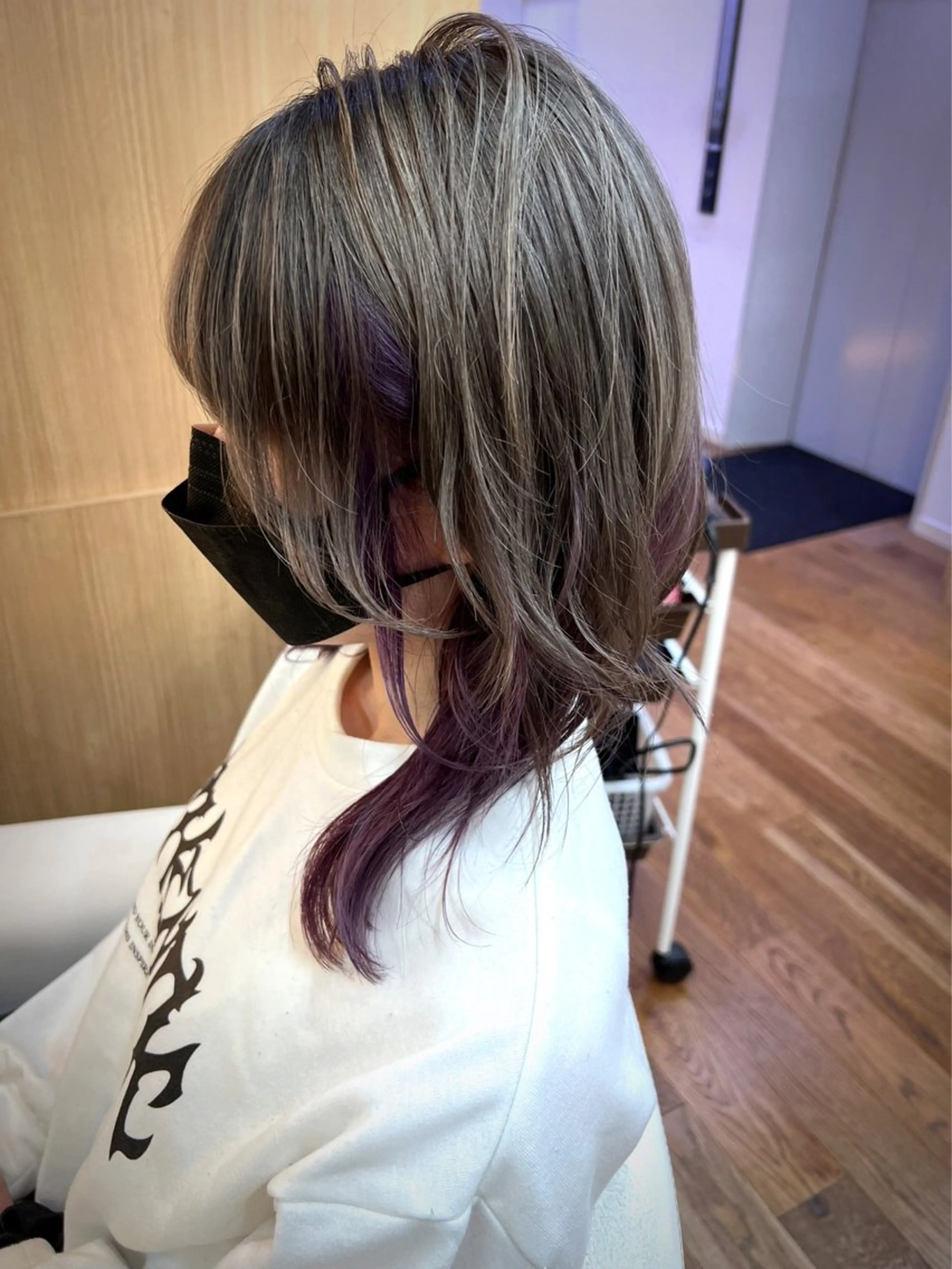 ミディアム カラー ✂︎HITOMI✂︎ 副店長のヘアスタイル