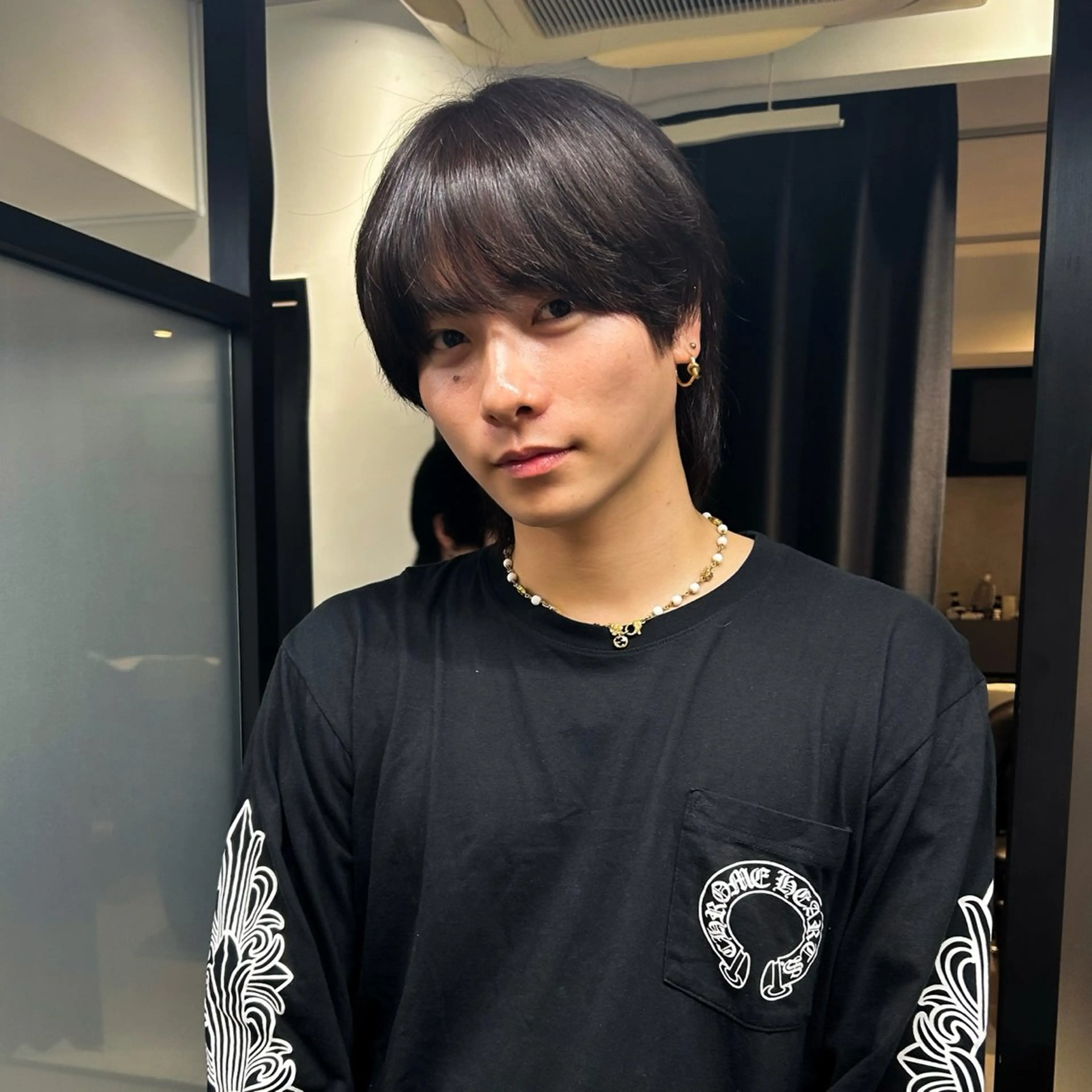 ショート メンズ センターパート メンズ韓国風 マッシュ 韓国風ヘア カット お悩み解決 園田翔大のヘアスタイル