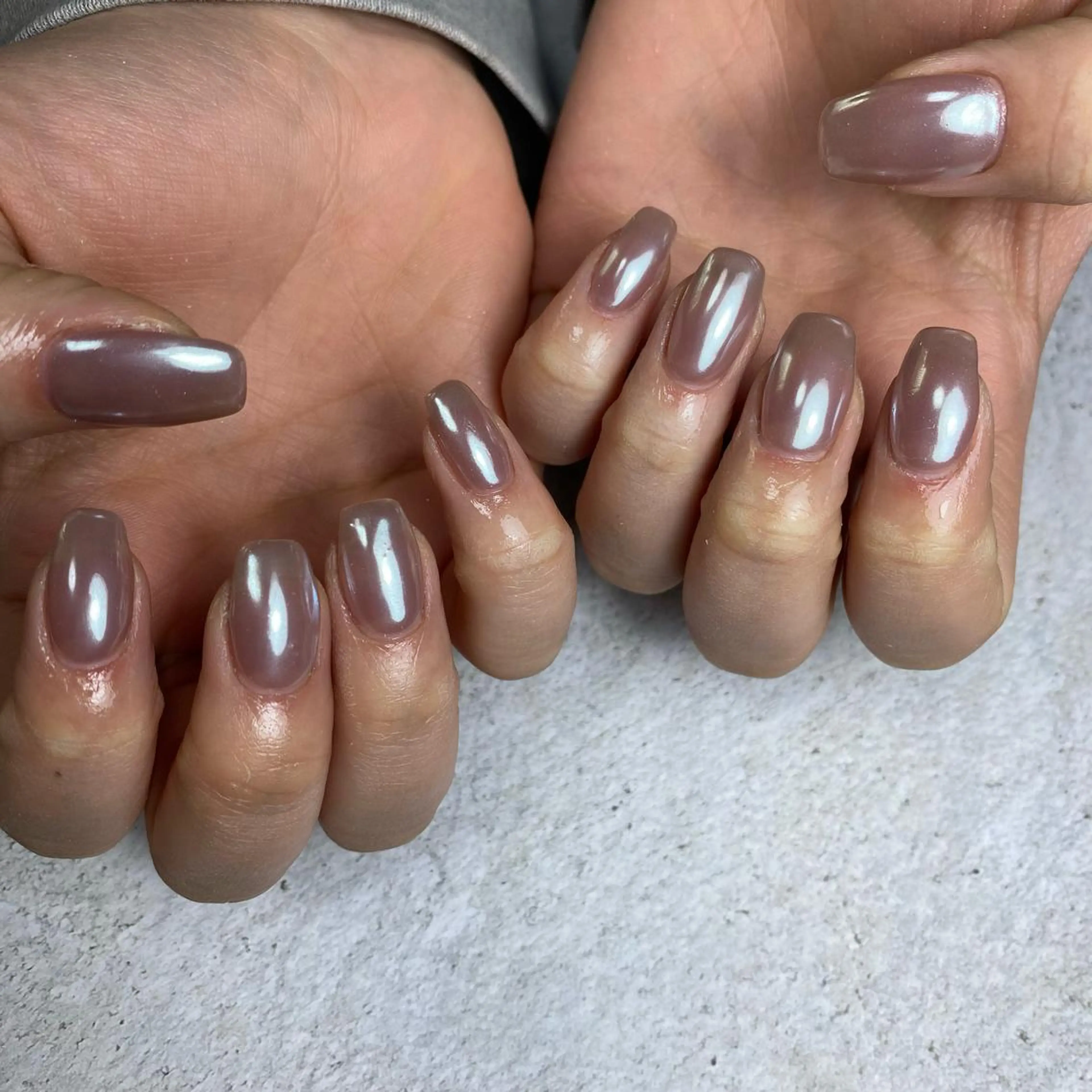 ネイル ミラーネイル ハンドネイル ☺︎ NOZOMI☺︎のネイルデザイン