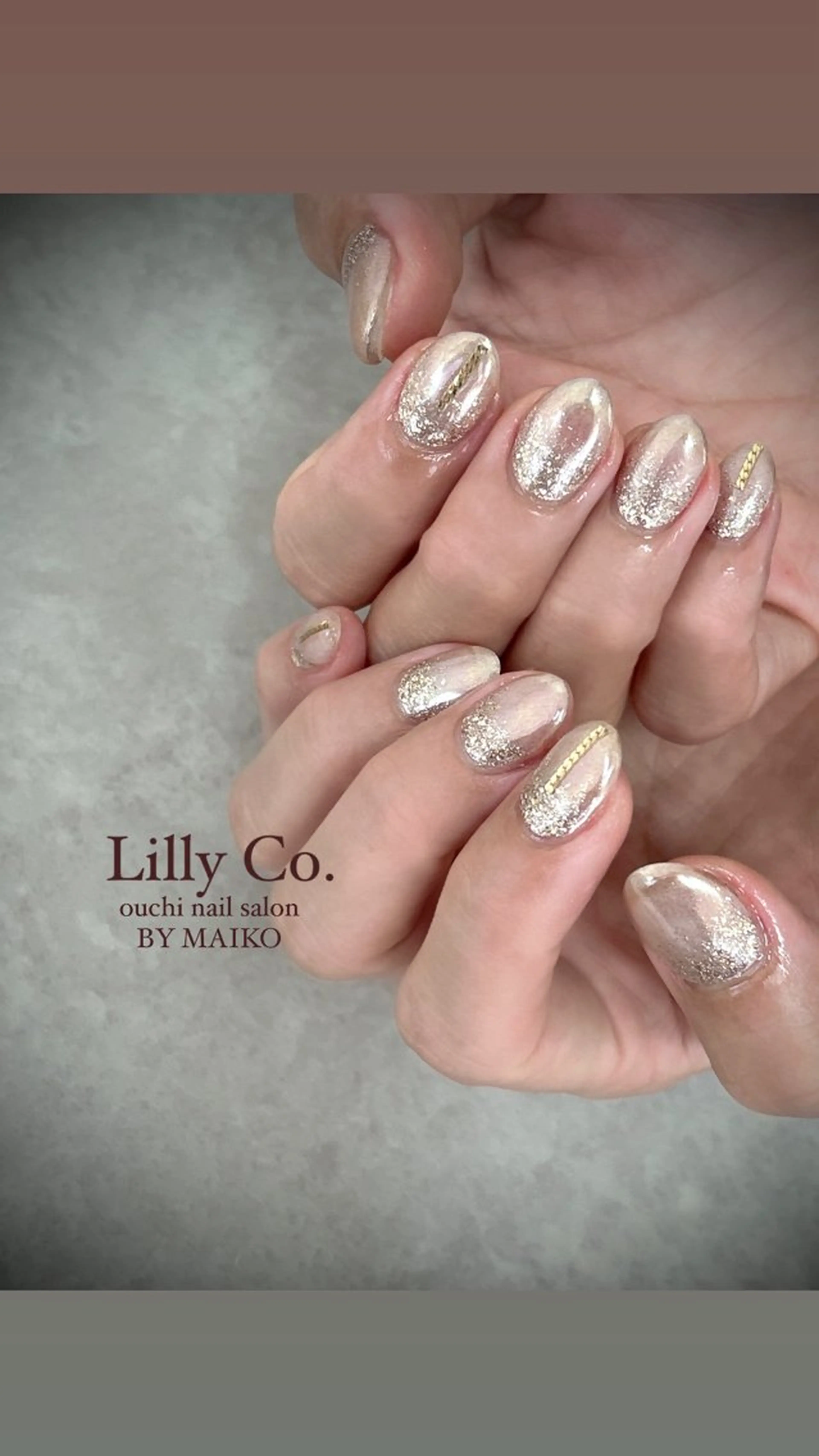 ネイル キラキラネイル ハンドネイル ハンドケア Lilly Co.のネイルデザイン
