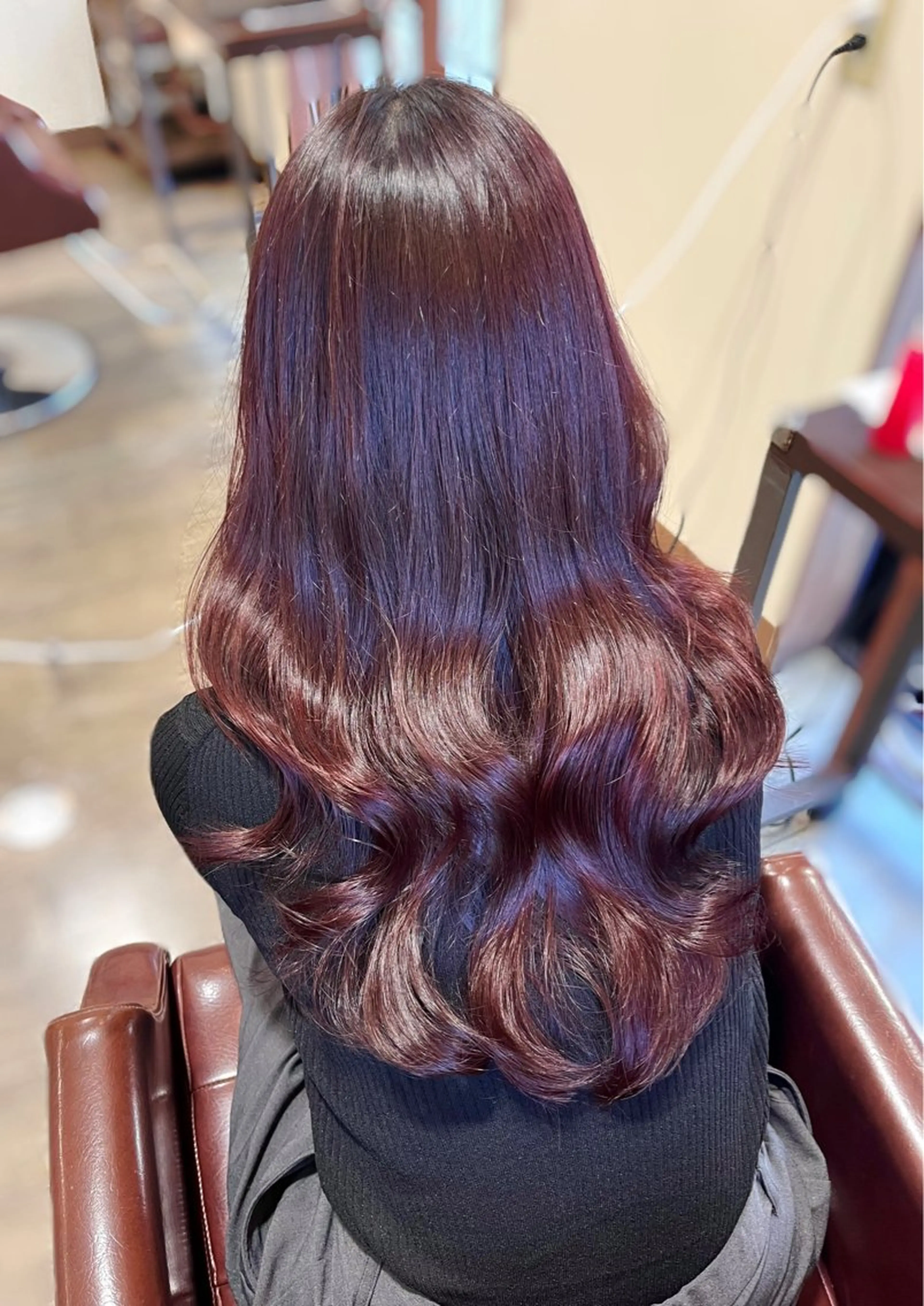 ロング レイヤーカット カット ヘアカラー トリートメント 💫レイヤーカット✨ 透明感カラー工藤雄大のヘアスタイル