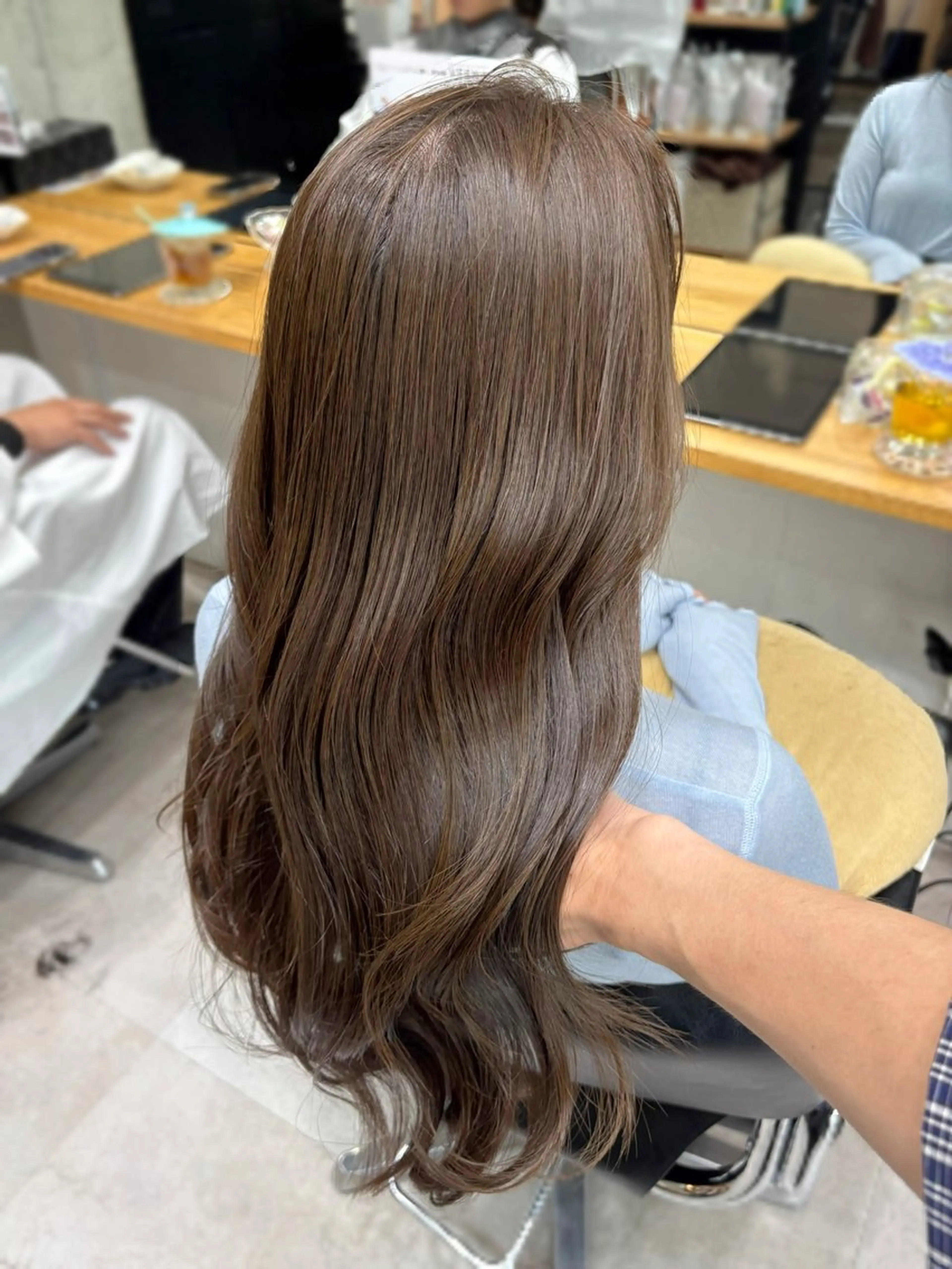 ロング カラー うる艶カラー/恵比寿 ベージュ/丸山陽平のヘアスタイル