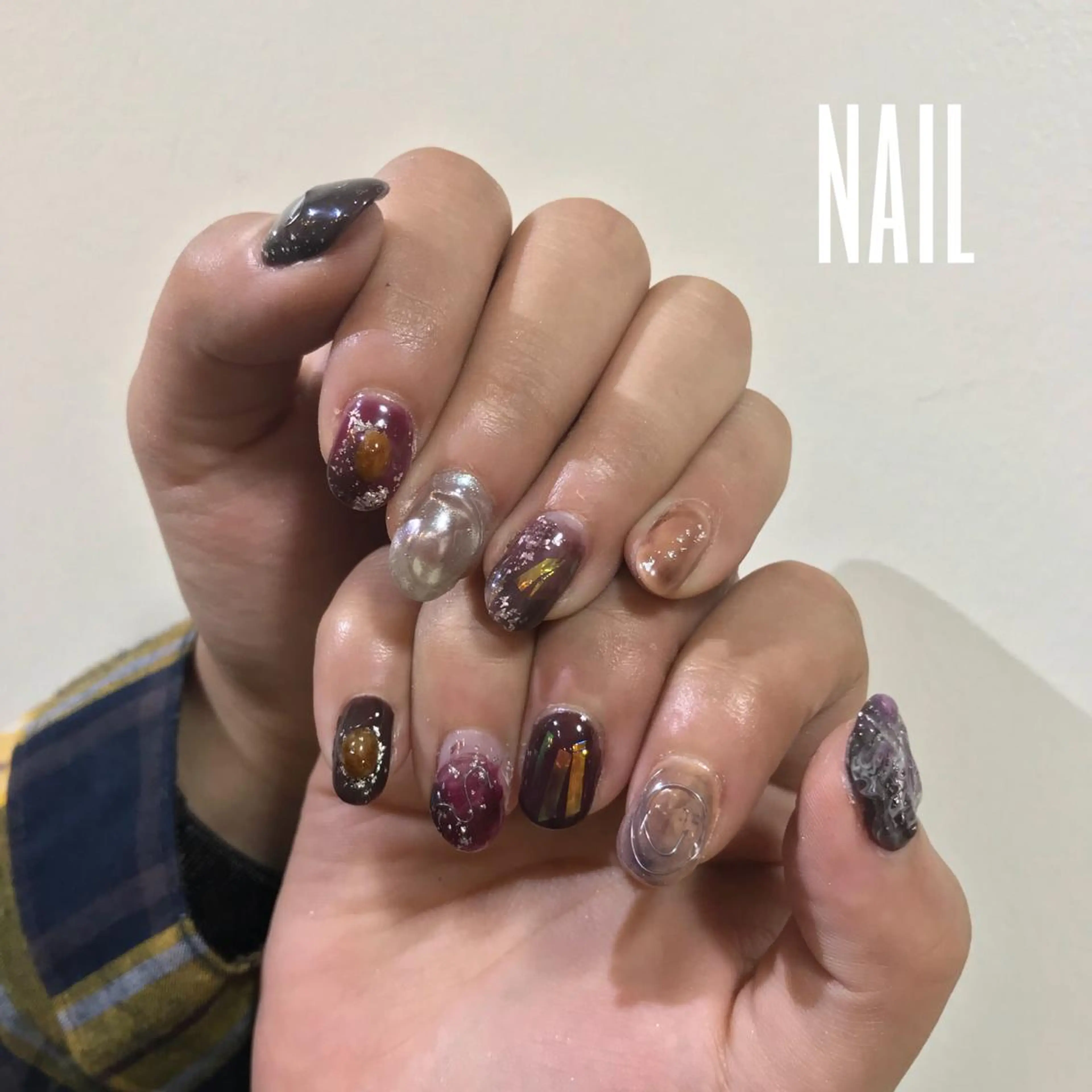 ネイル 【淡色color/ nail】maikoのネイルデザイン