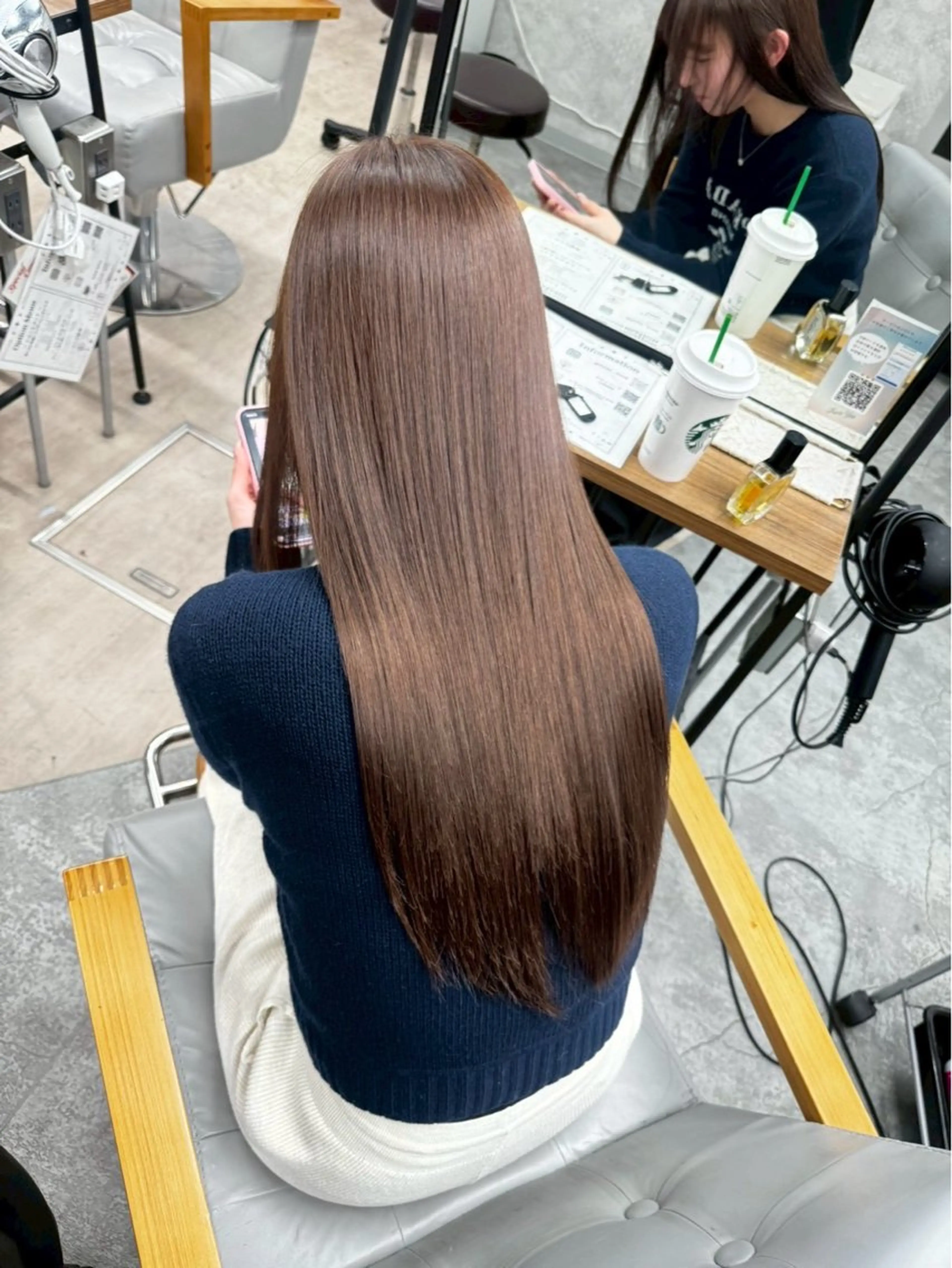 ロング カラー カット 縮毛矯正 トリートメント 💕ブリーチ/ヘアメ 🎀YUUKAのヘアスタイル