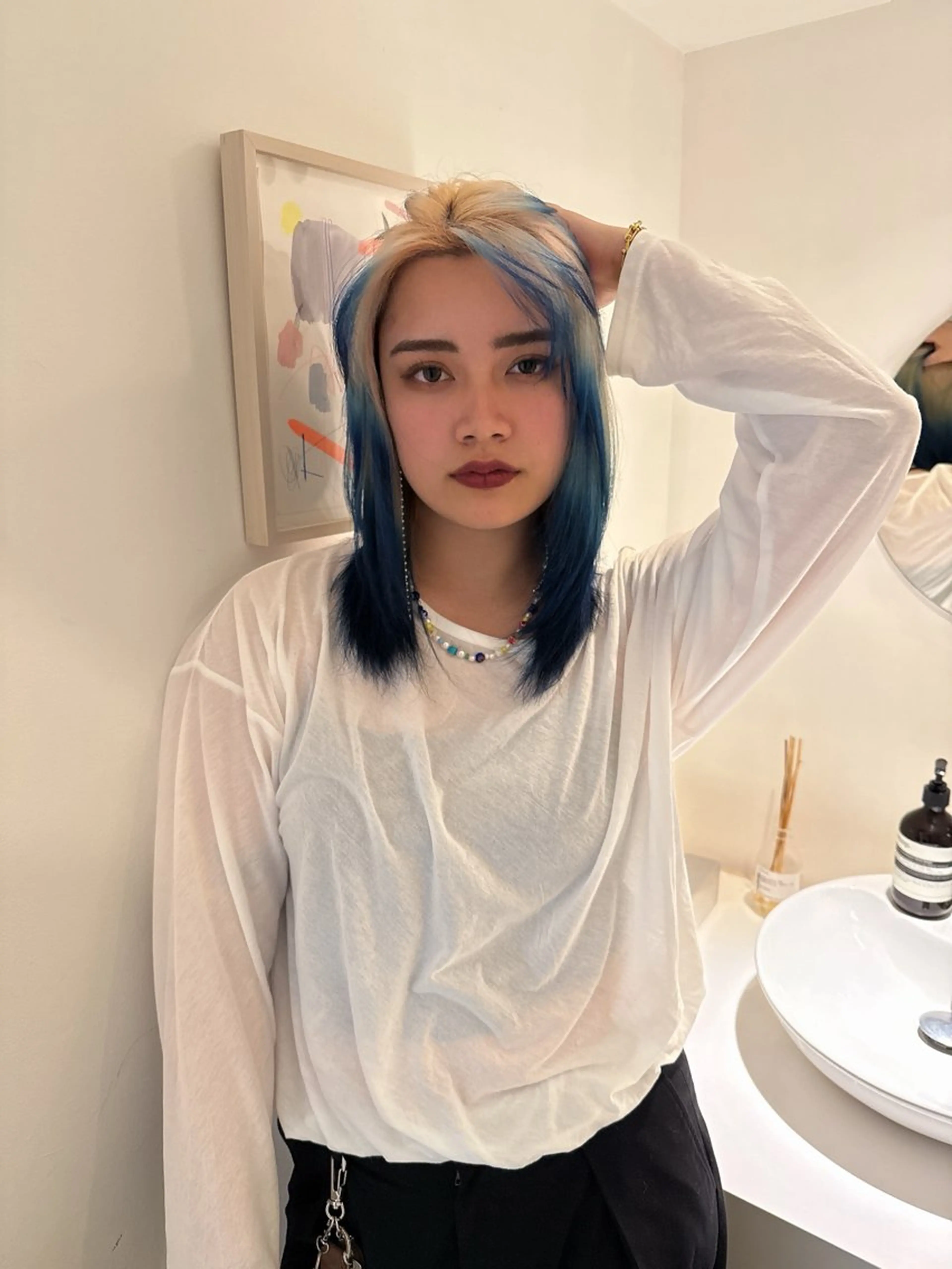 ミディアム ito suzuco @suc__asのヘアスタイル