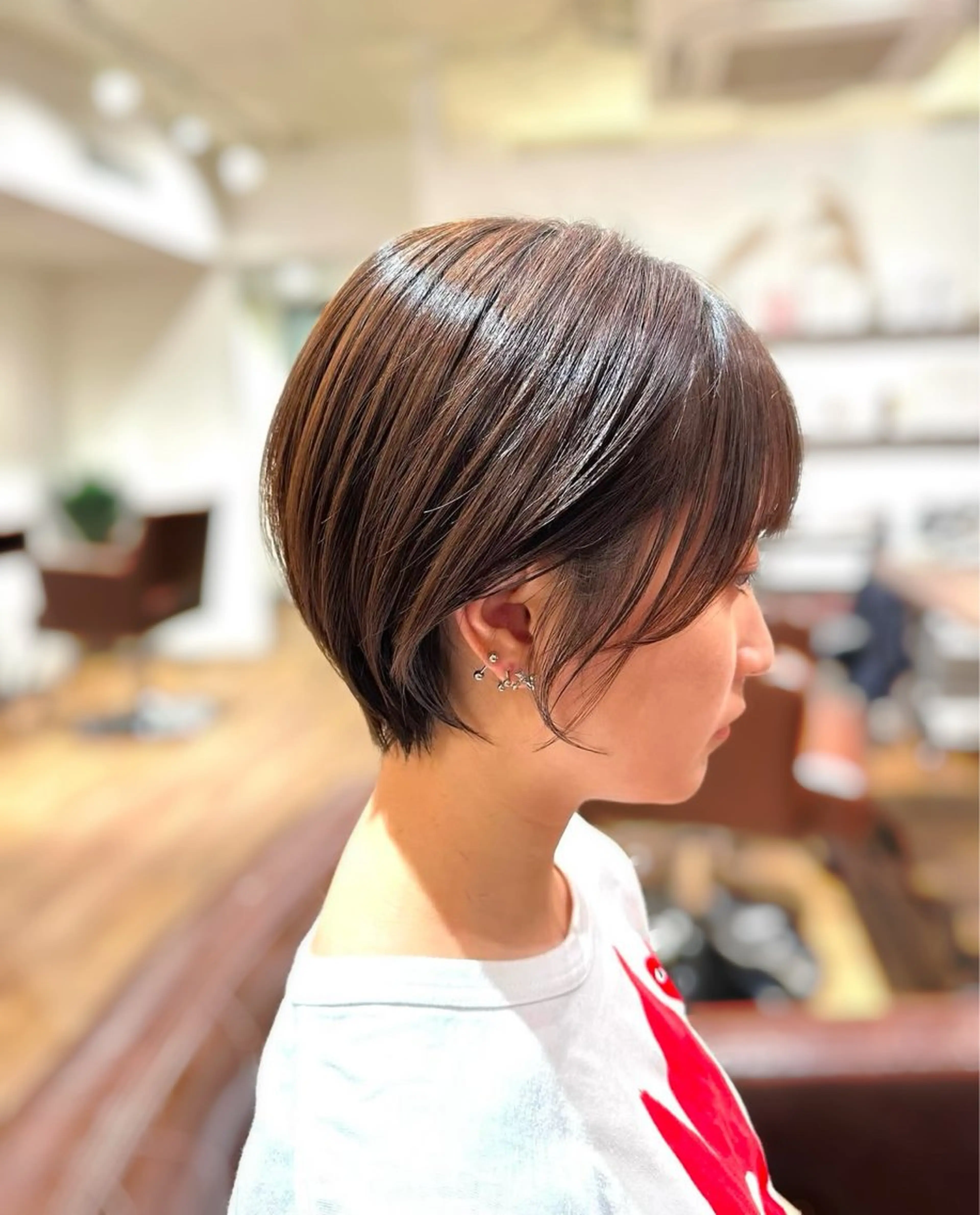 ショート 丸みショート ショートヘア 🌈縮毛矯正/ショー ト/MIKI🌈のヘアスタイル