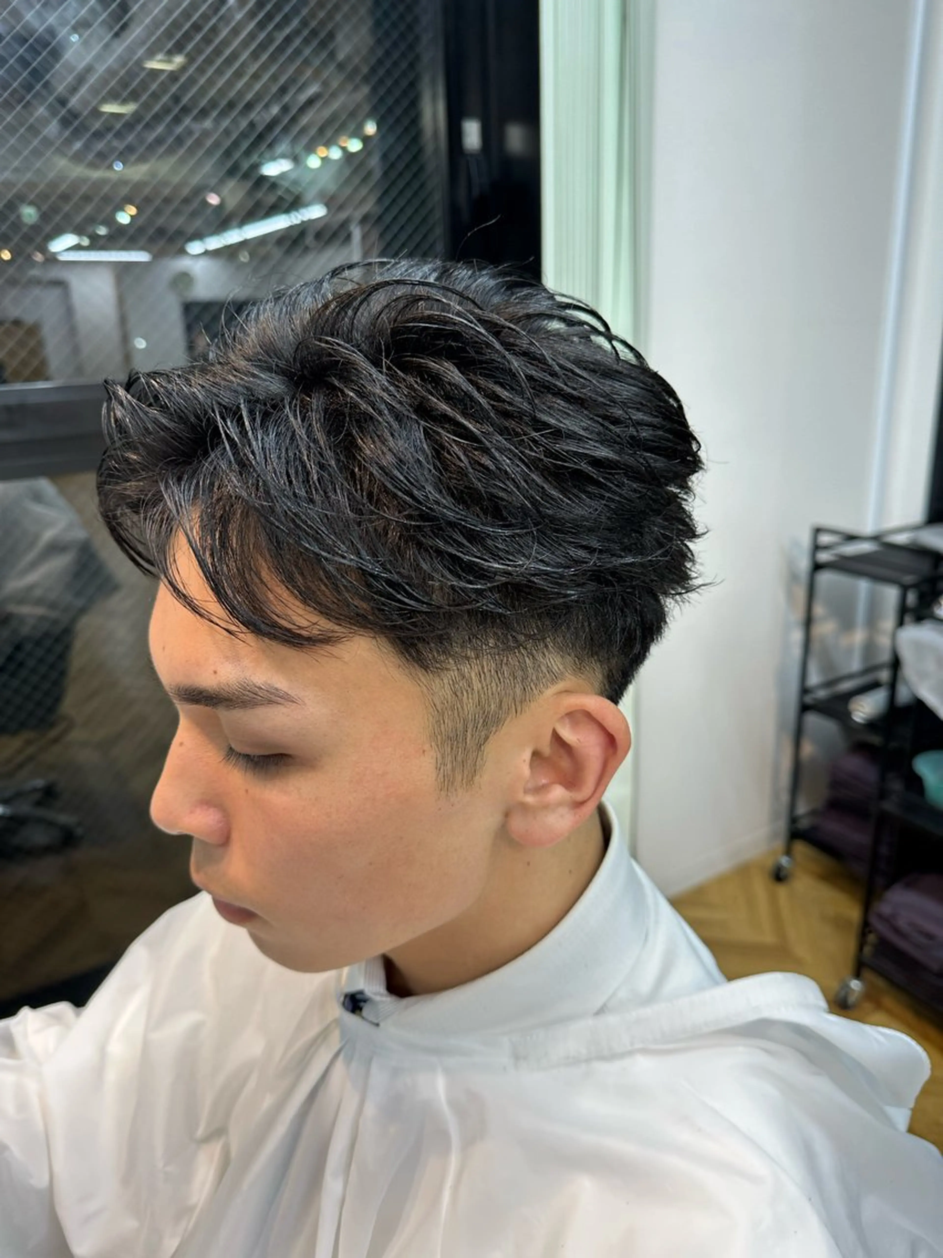 パーマ メンズ メンズカット/ フェザーパーマ/げんのヘアスタイル