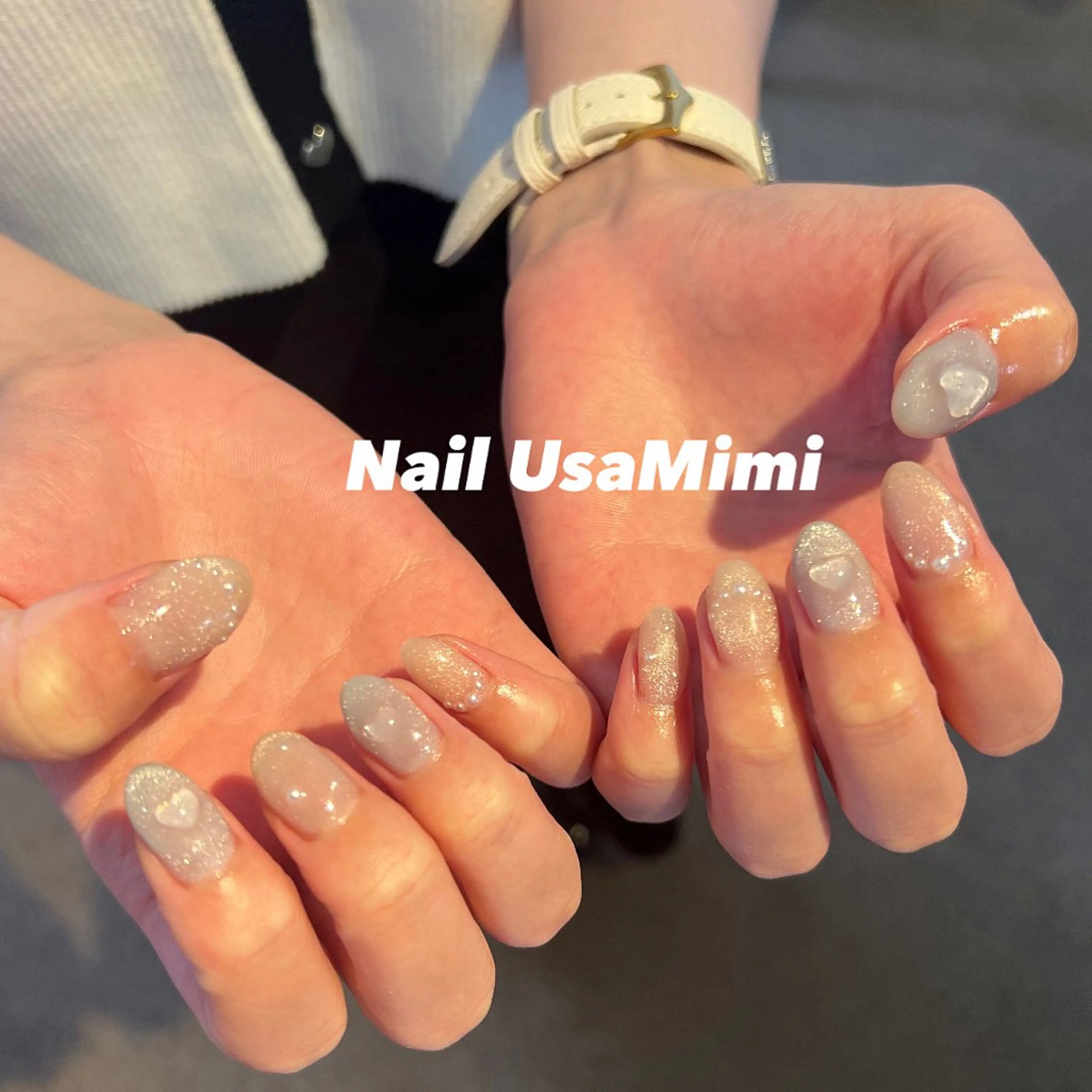 ネイル ジェルネイル マグネットネイル 持ち込み ワンカラーネイル パラジェル 本町NailUsa Mimi RIKOのネイルデザイン