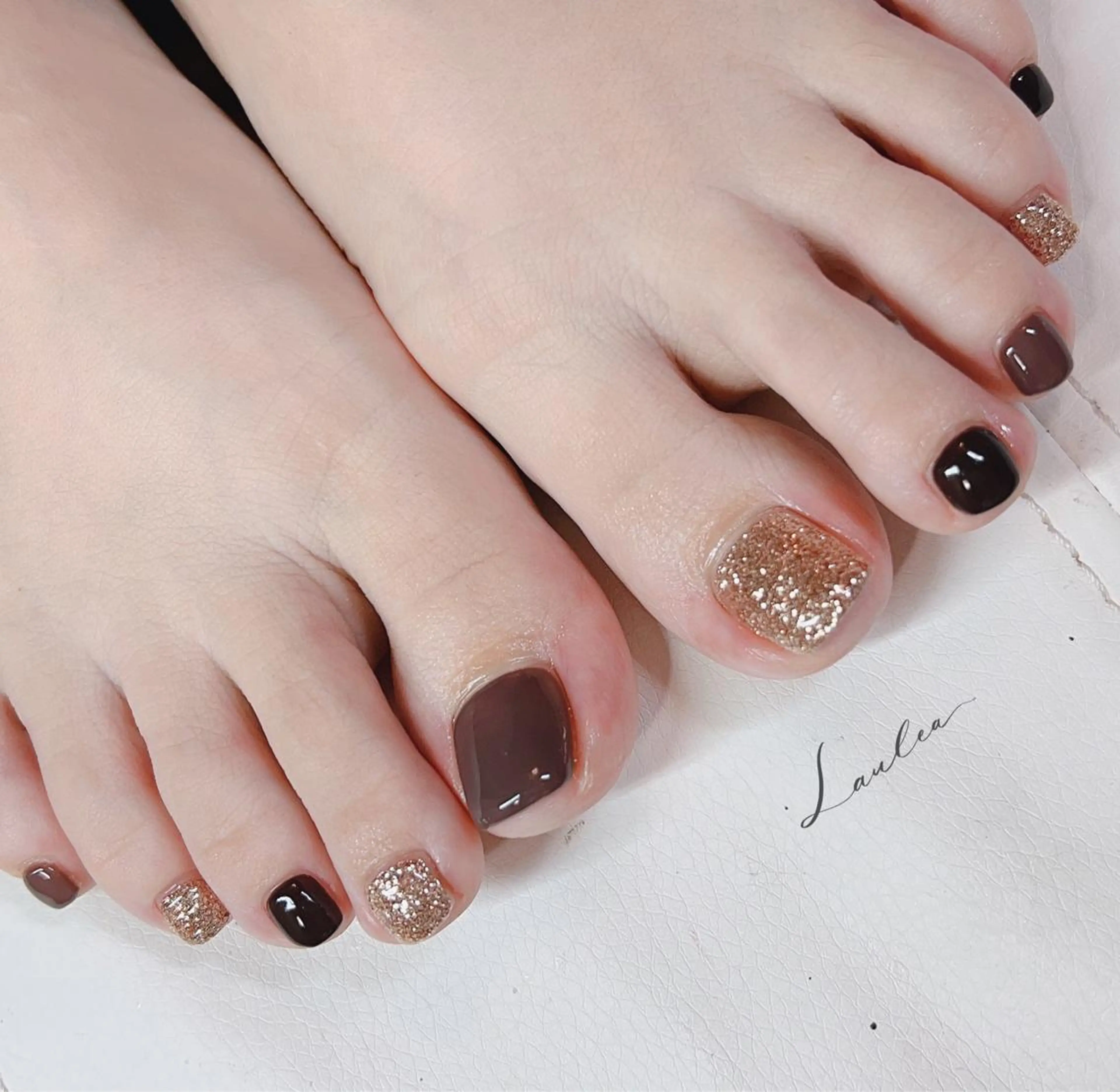 ネイル フットネイル 韓国ネイル nail salon Lauleaのネイルデザイン