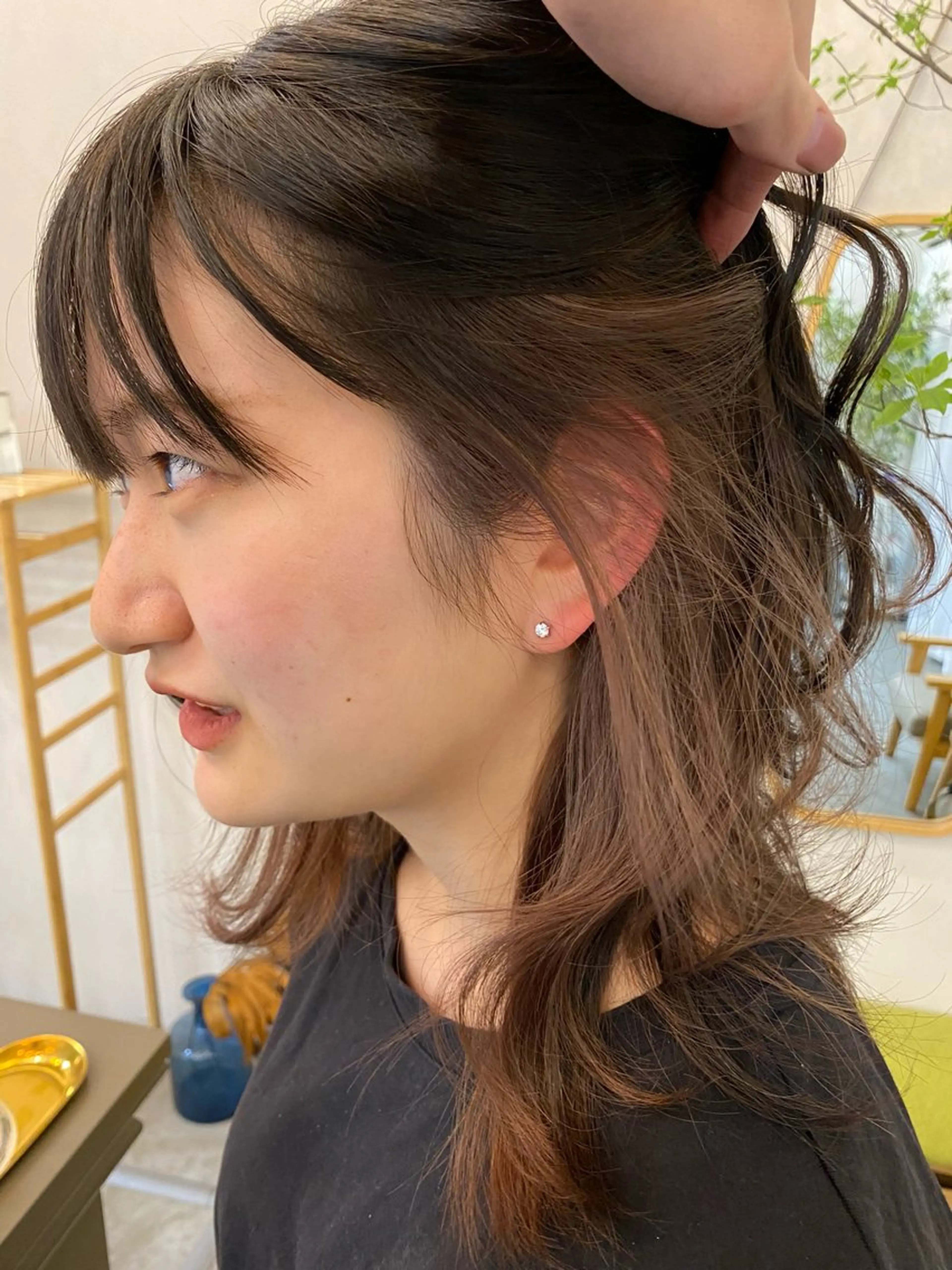 ミディアム カラー メンズカット/透明感 石山浩二のヘアスタイル