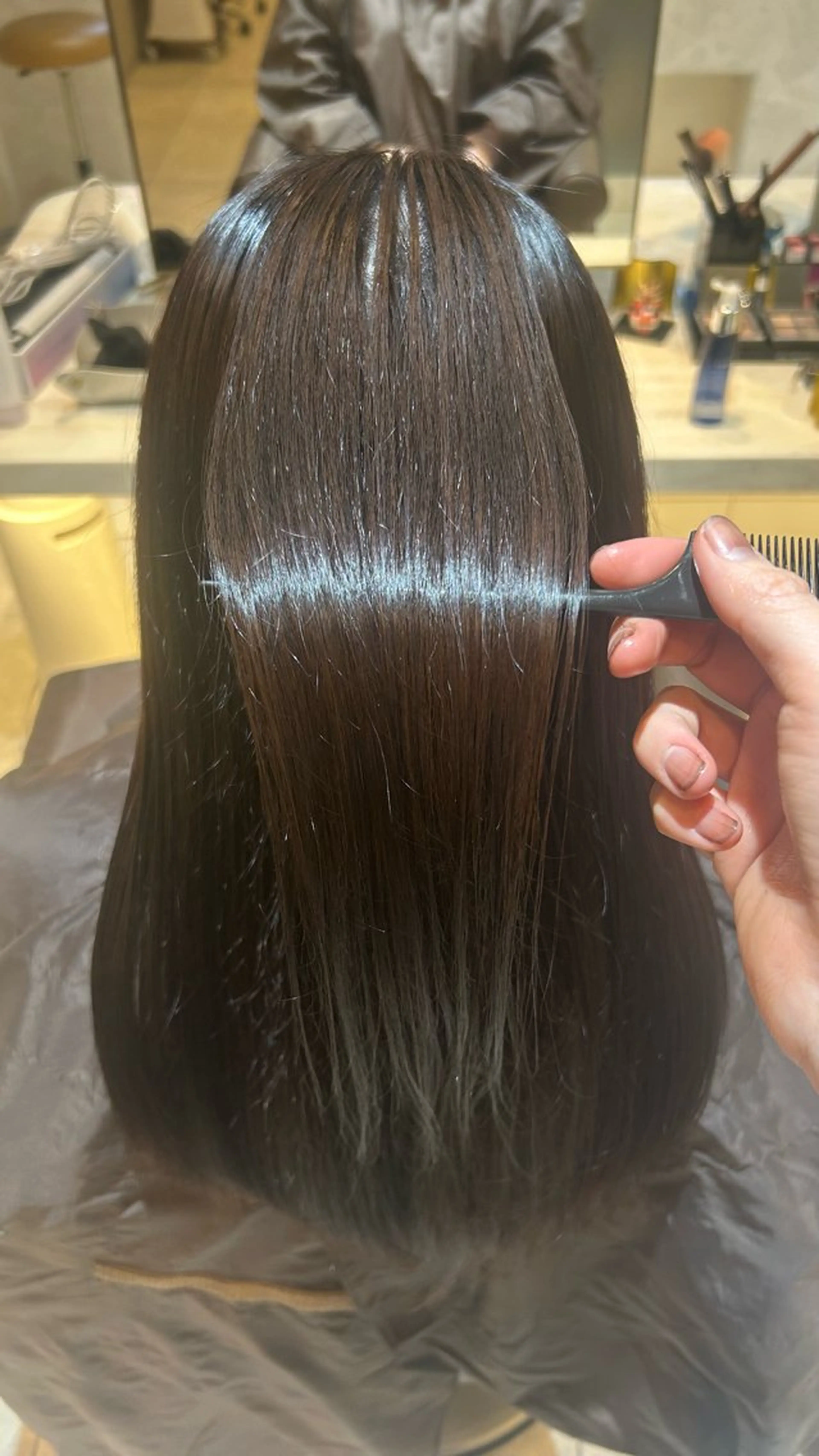 ロング 永田 風音のヘアスタイル