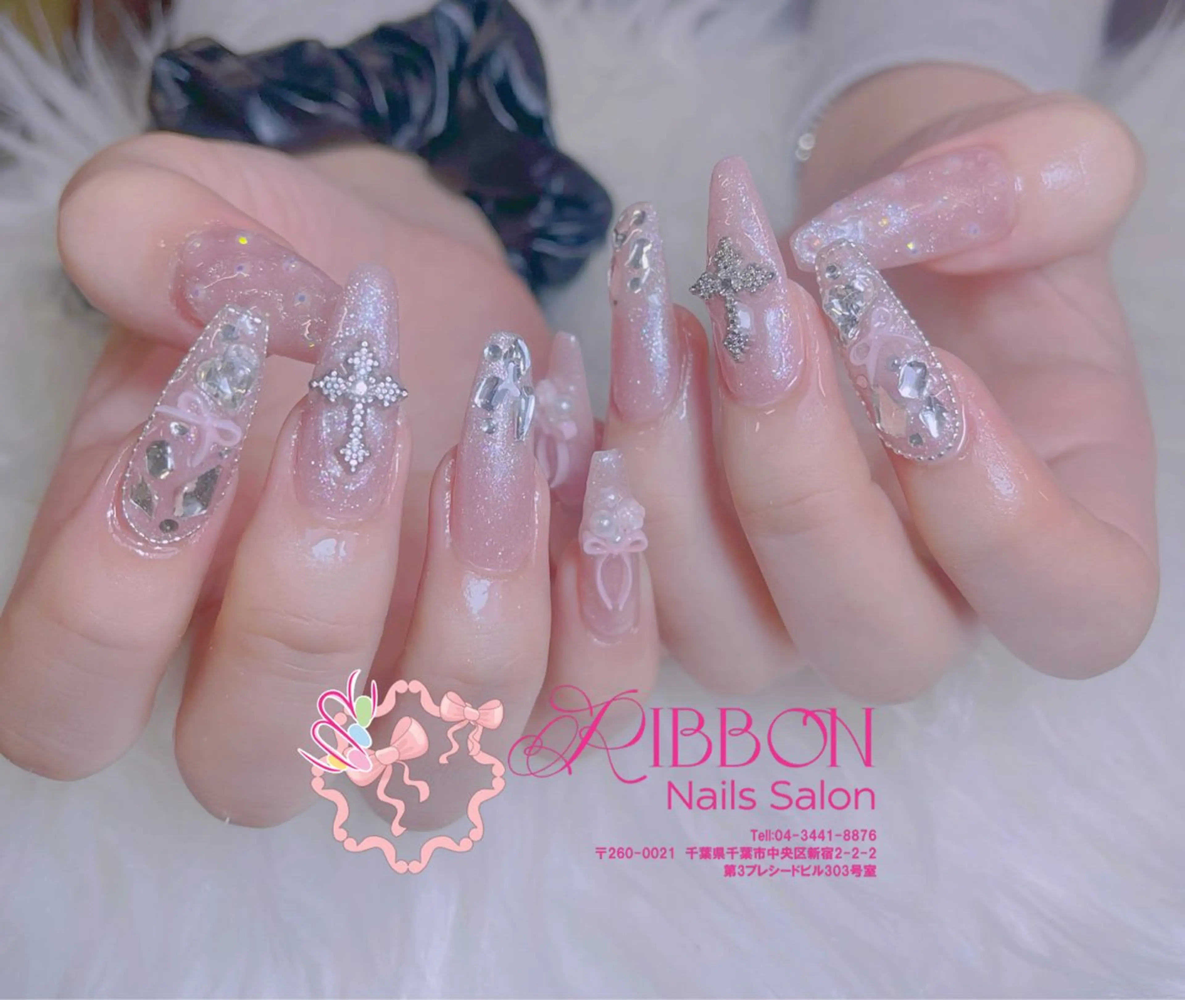 ネイル フレンチネイル ジェルネイル マグネットネイル 持ち込み ニュアンスネイル ハンドネイル Ribbonnail salonのネイルデザイン