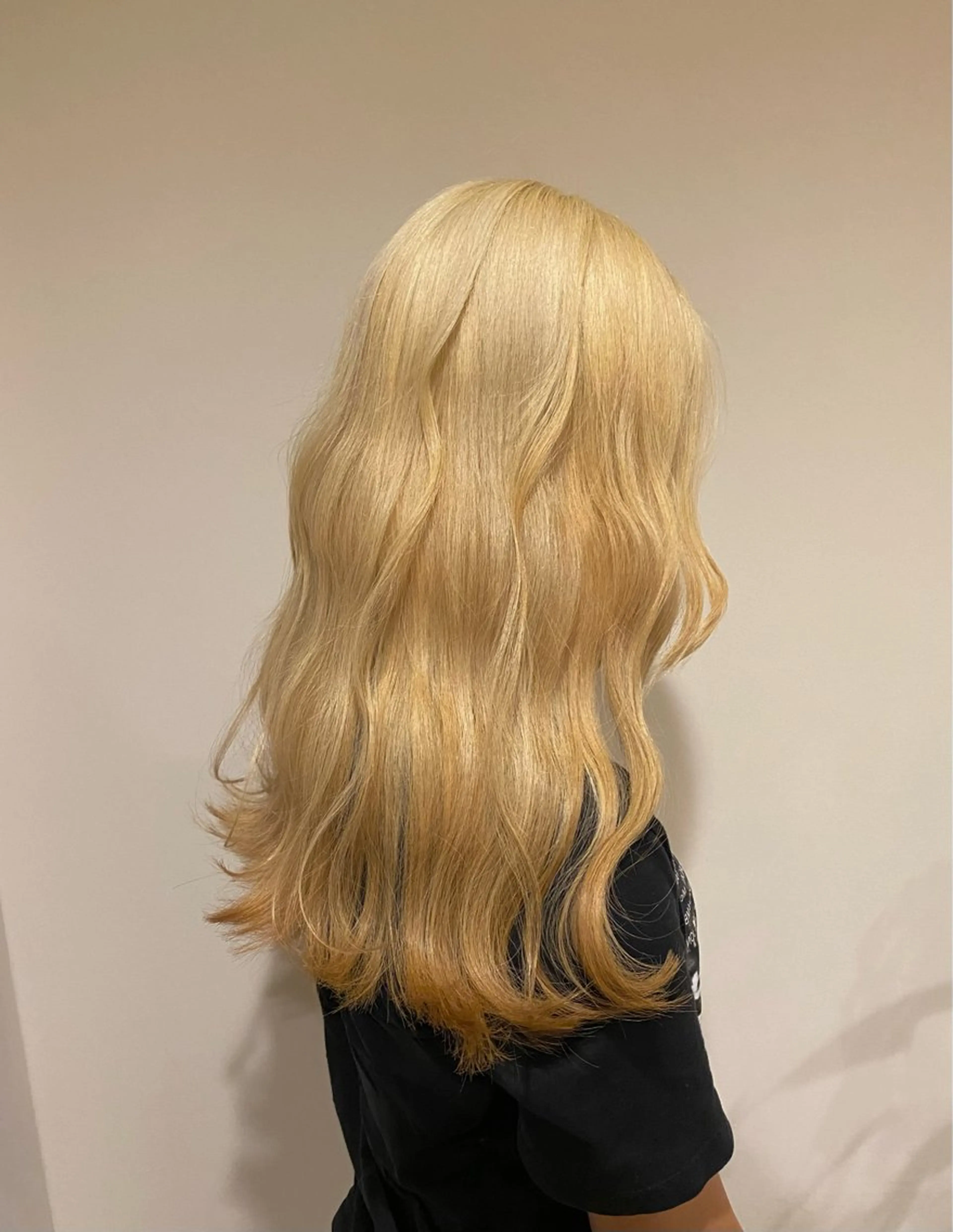 ロング カラー 抜きっぱなしブロンド ヘアカラー Ludwig AIRIのヘアスタイル
