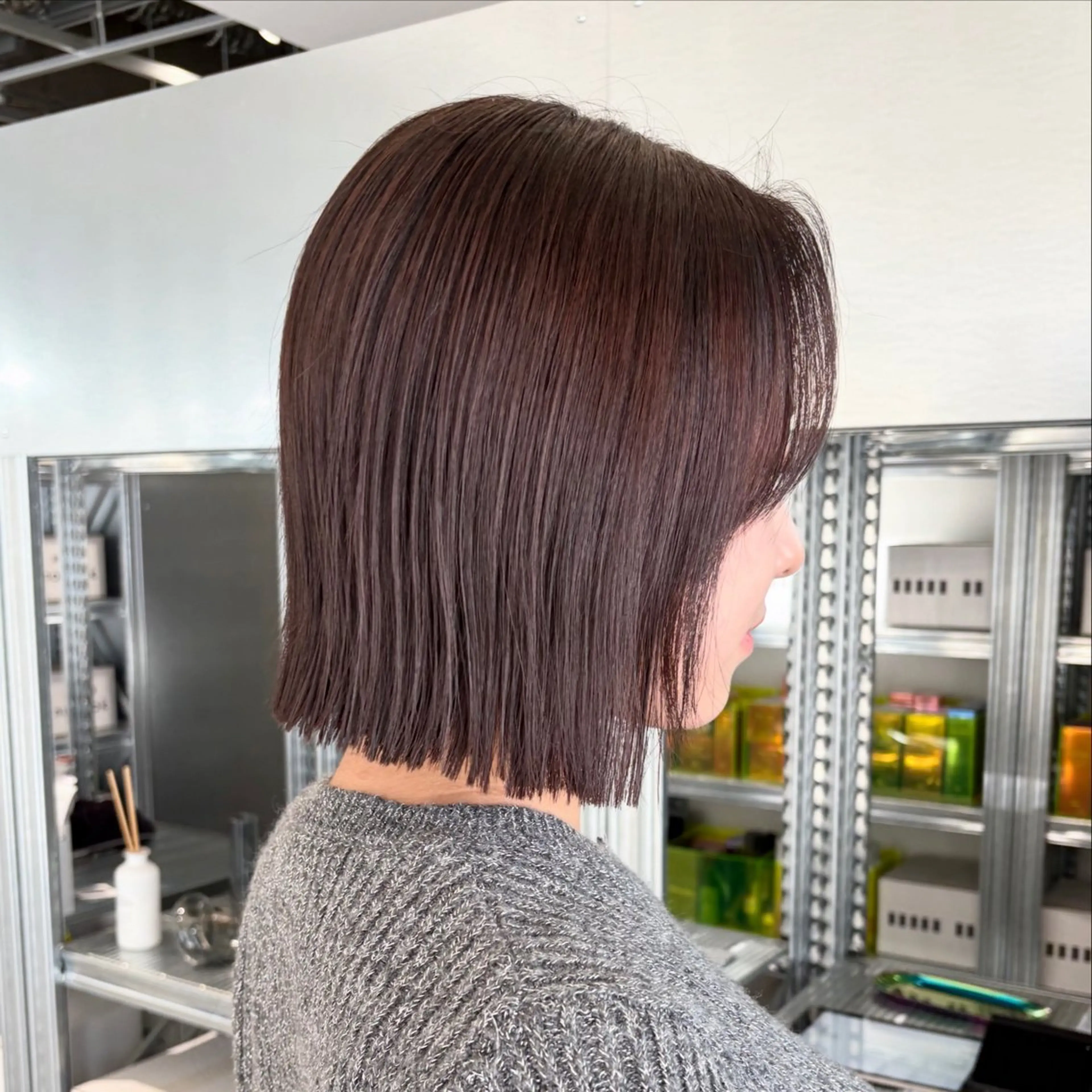 ショート カラー カット ヘアカラー トリートメント ✨縮毛矯正/ボブ✨ 佐藤 さくらのヘアスタイル