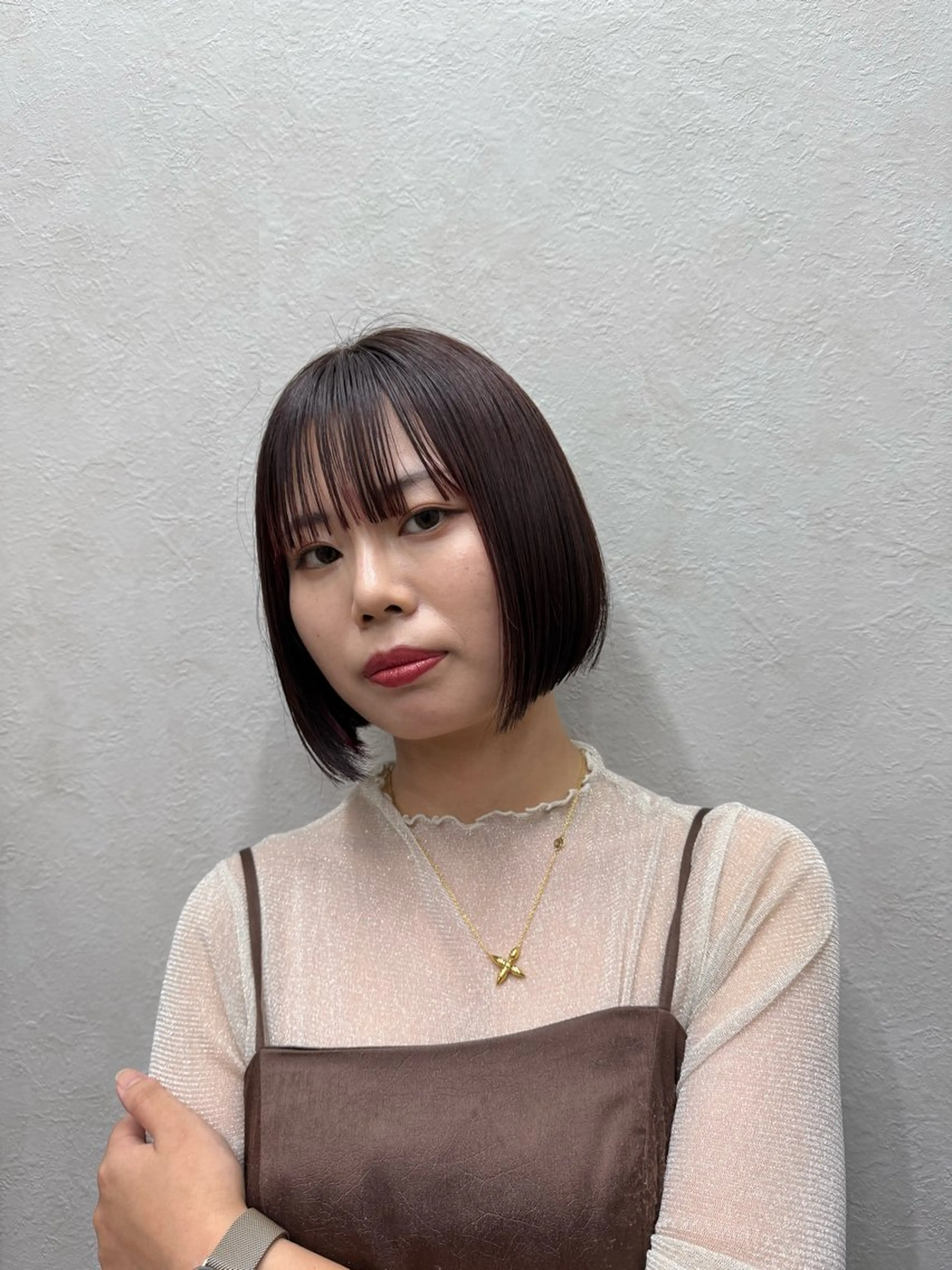 ショート カラー ブリーチ カット ヘアカラー トリートメント 有田裕真 【ブリーチカラー】のヘアスタイル