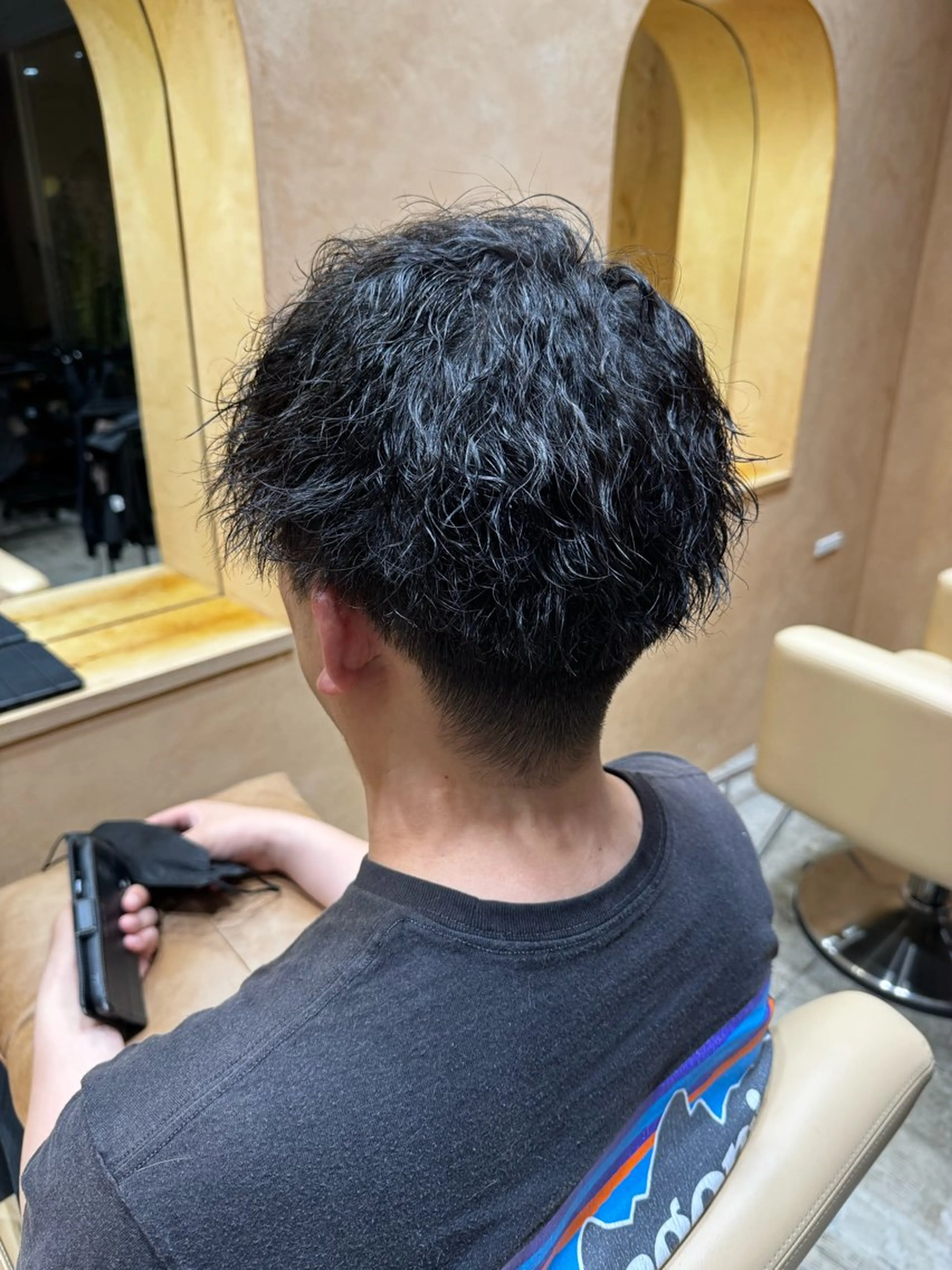 パーマ メンズ カット パーマ hamashima mireiのヘアスタイル