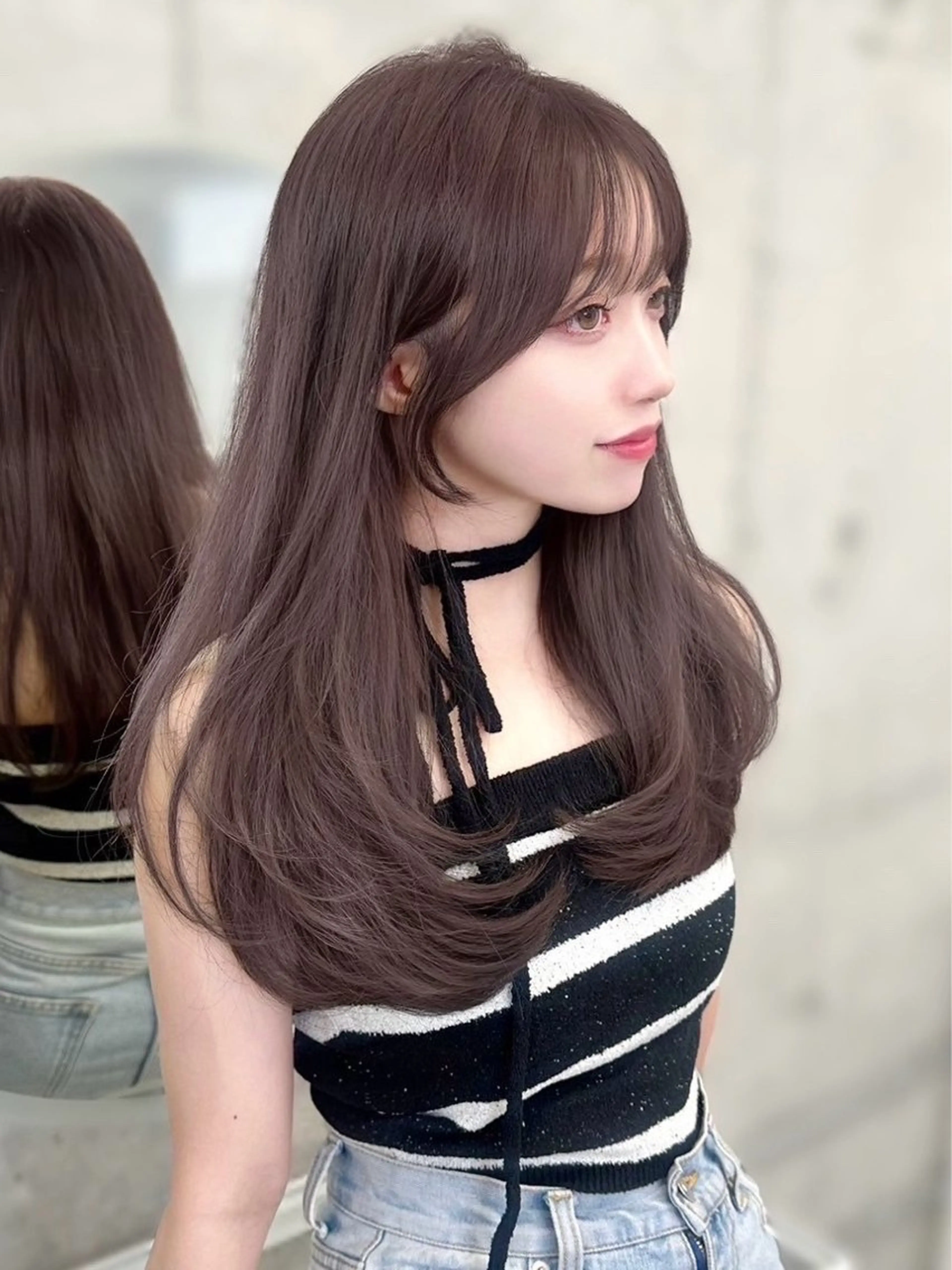 カラー Kana/韓国ヘア /暖色カラー🍒のヘアスタイル