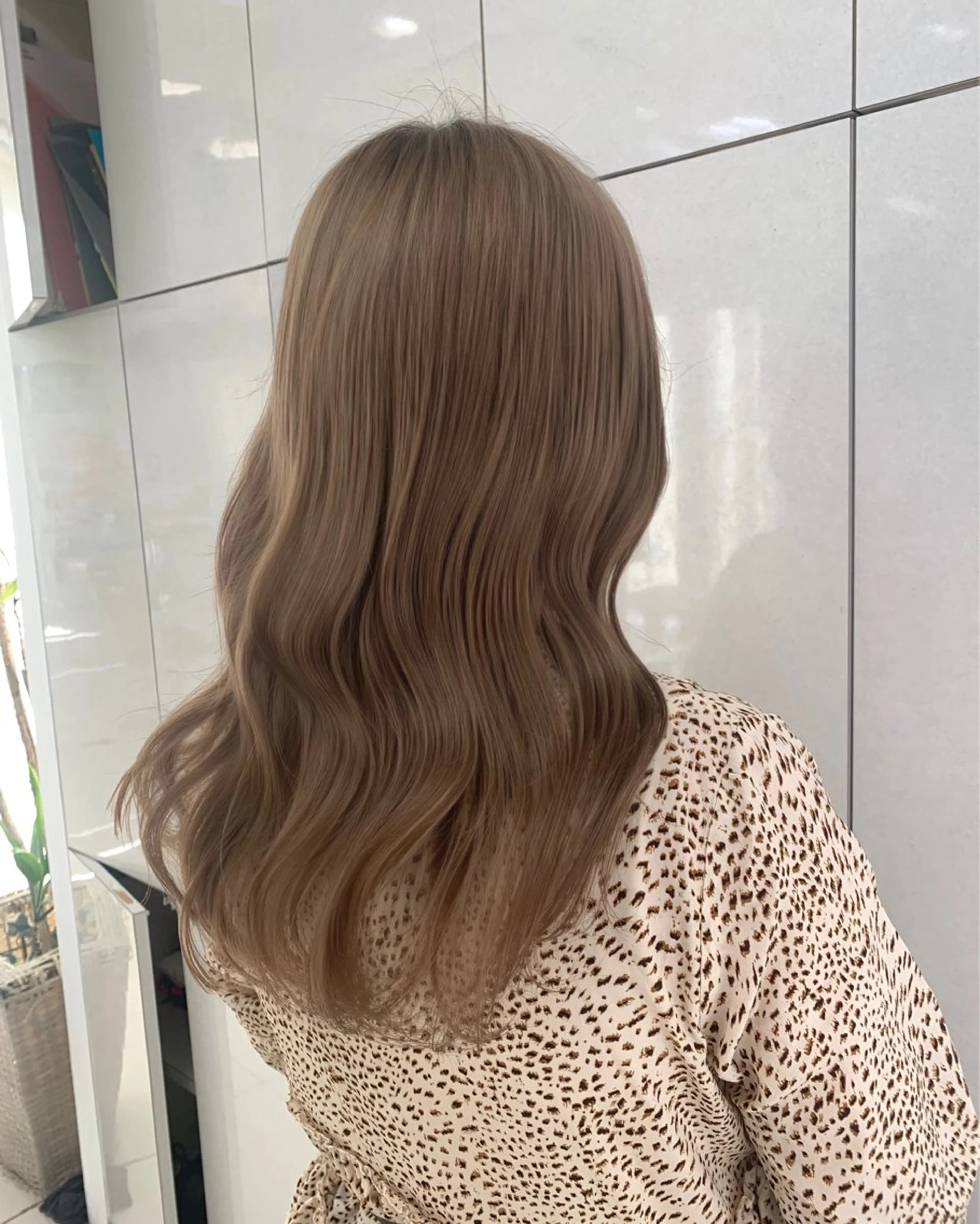 セミロング 韓国風ヘア 髪質改善/韓国ヘア/ 赤み消し/sahoのヘアスタイル