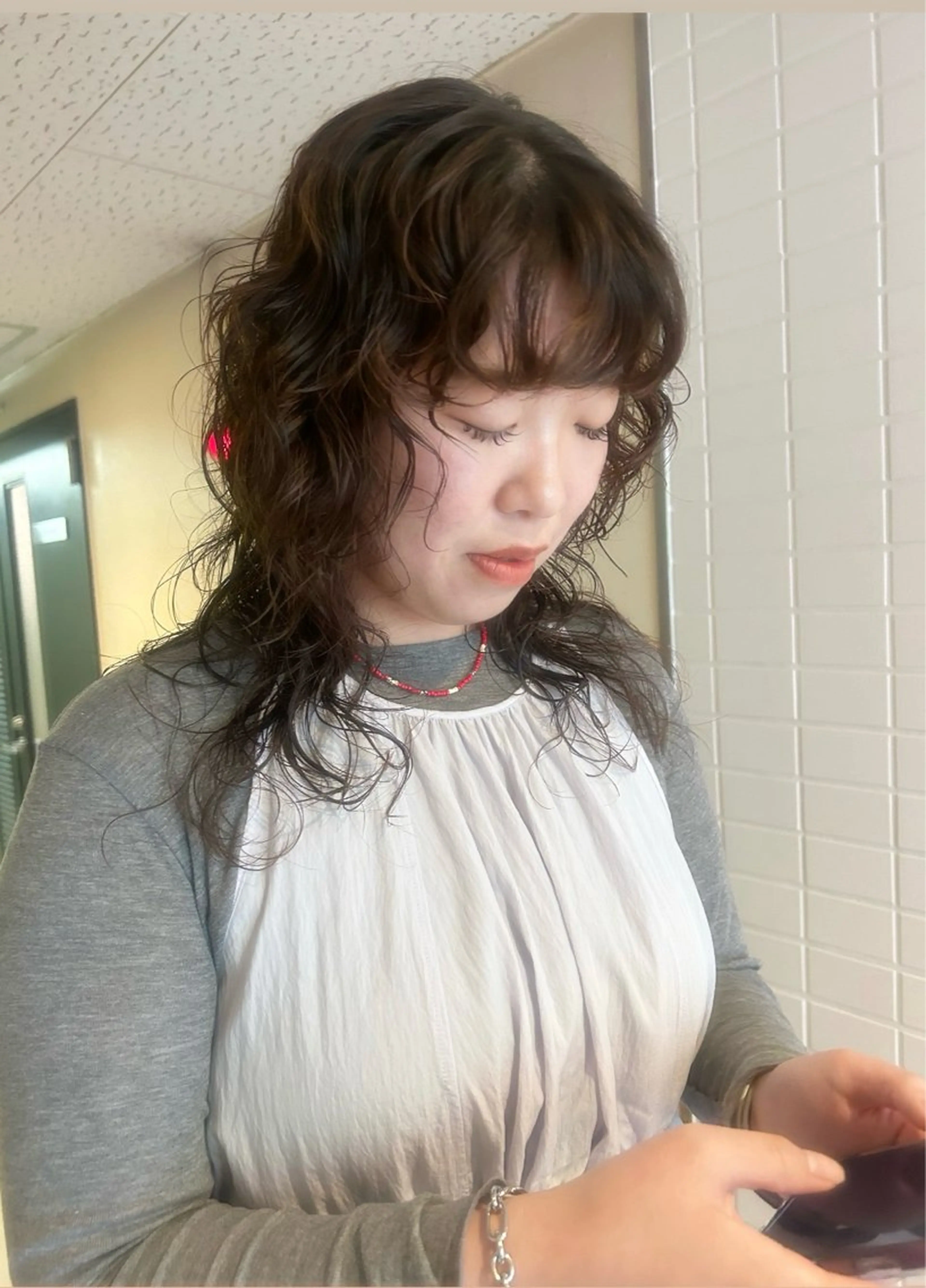 パーマ Miku / カットモデル伏見 栄のヘアスタイル