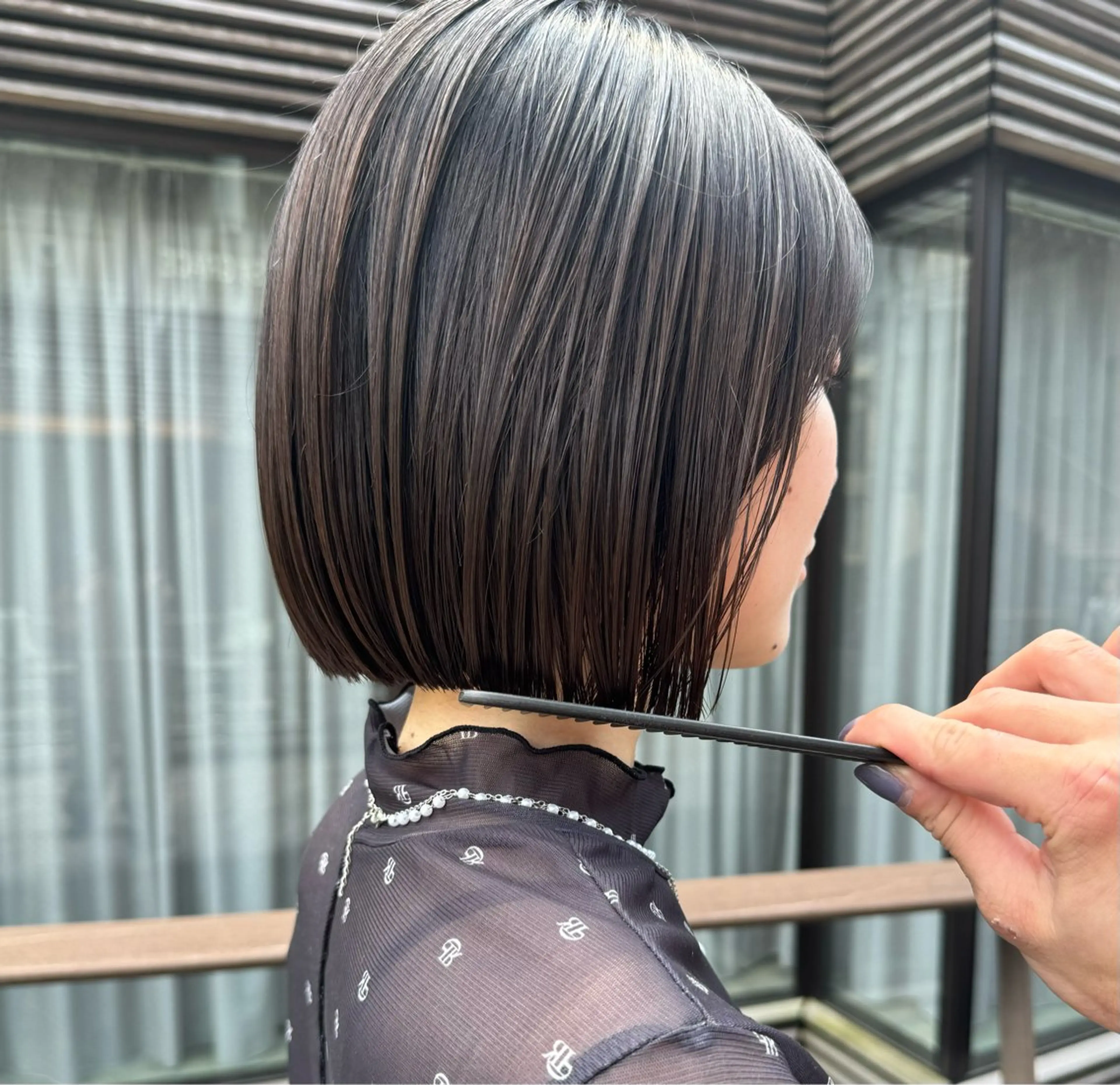 ショート カラー ボブ カット ヘアカラー トリートメント mee.表参道所属・ボブ/ショート /パーマ/shinのヘアスタイル