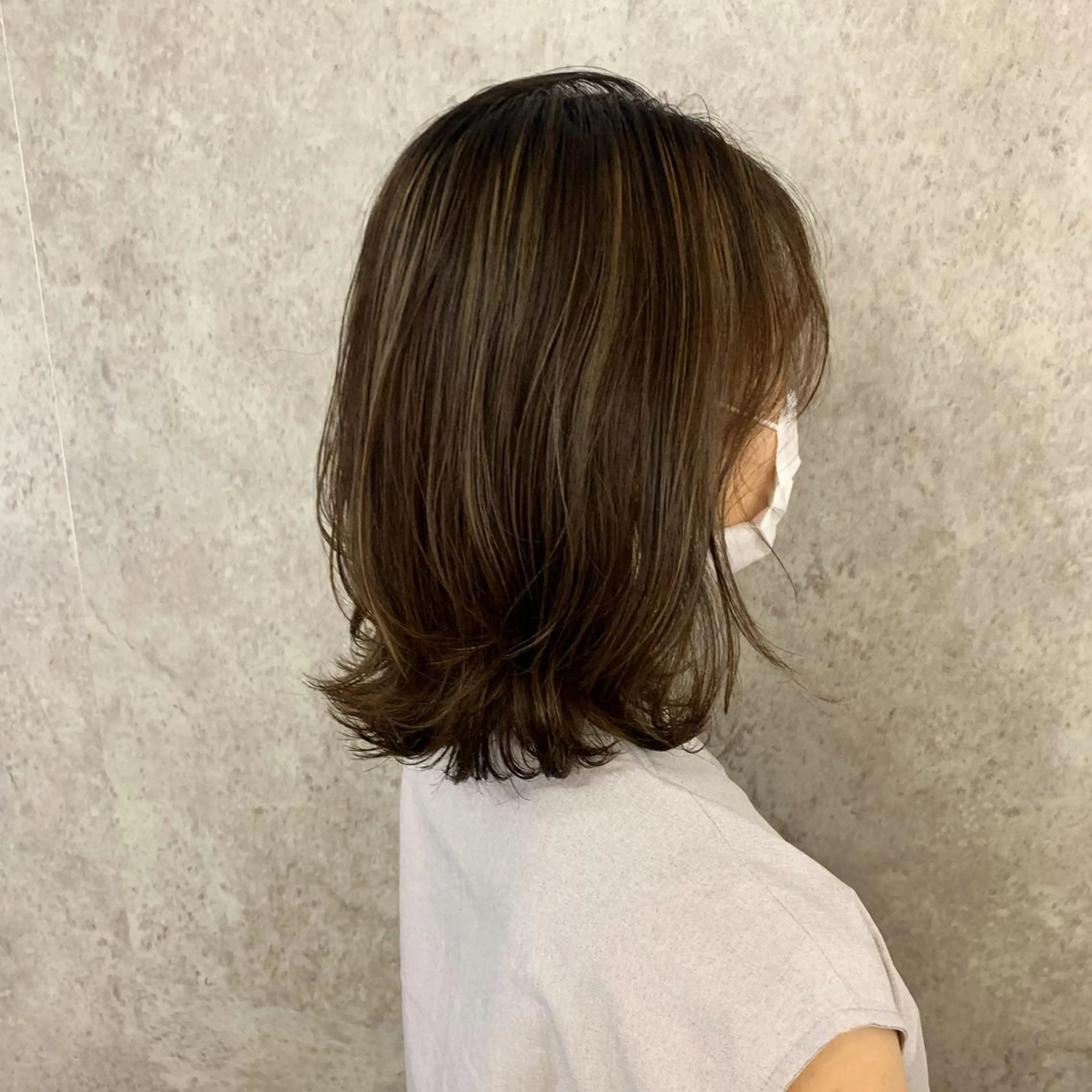 セミロング カラー ハイライトカラー ハイライト fit /HONOKAのヘアスタイル