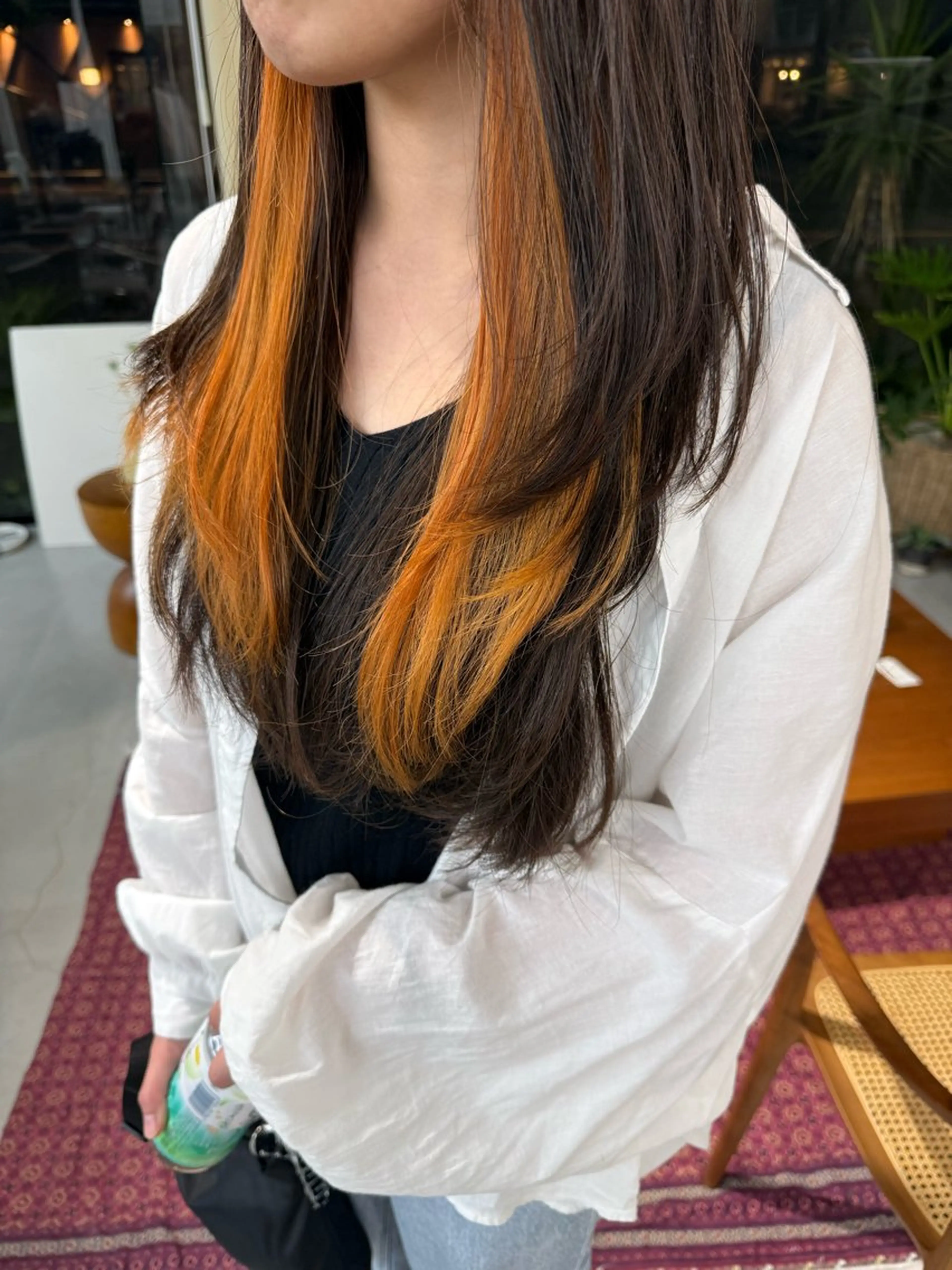 ロング カラー オレンジ PORT HAIR ✂️北本 万実のヘアスタイル