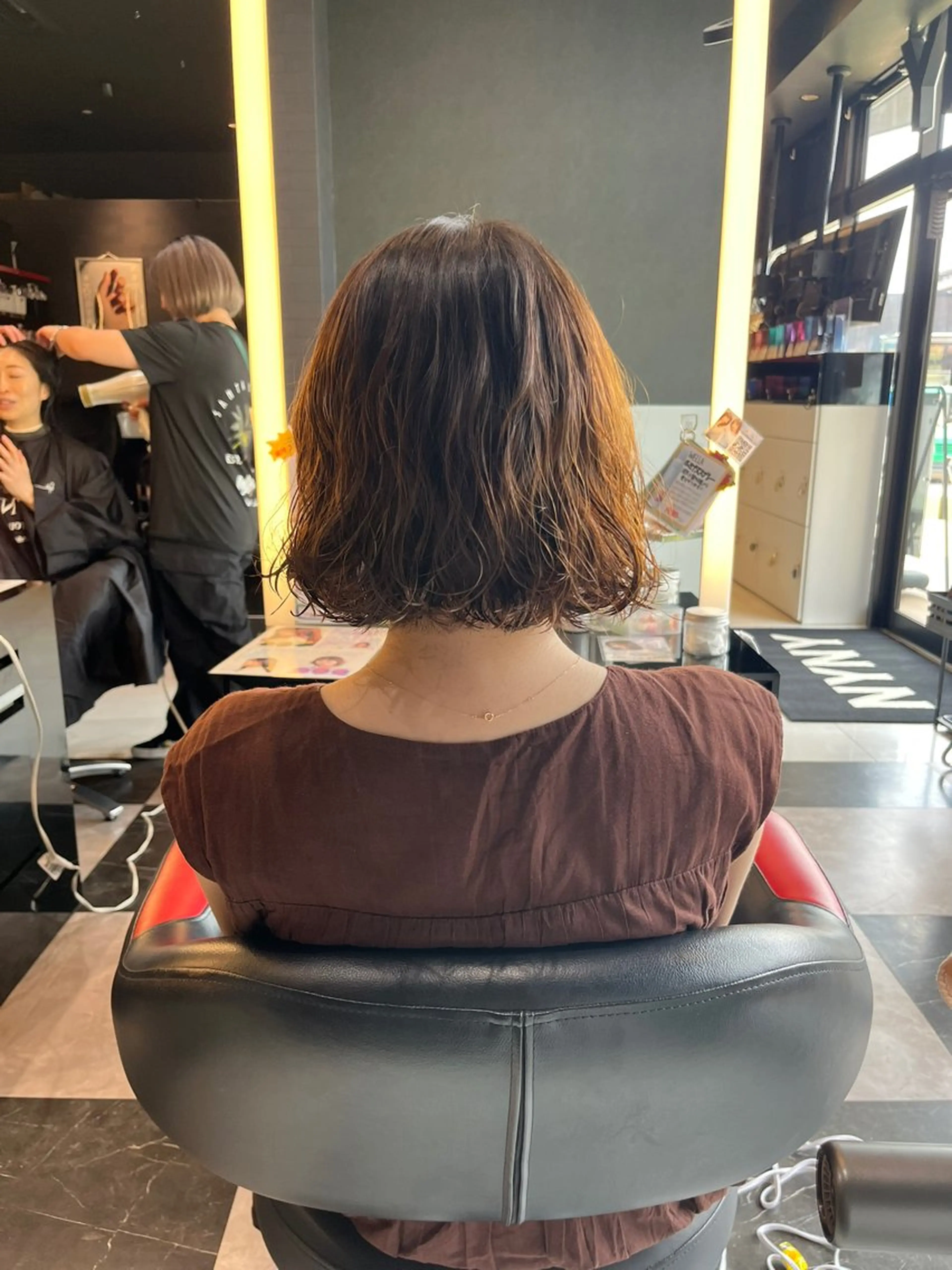 ショート パーマ ボブパーマ/レイヤー カット/KINAMIのヘアスタイル