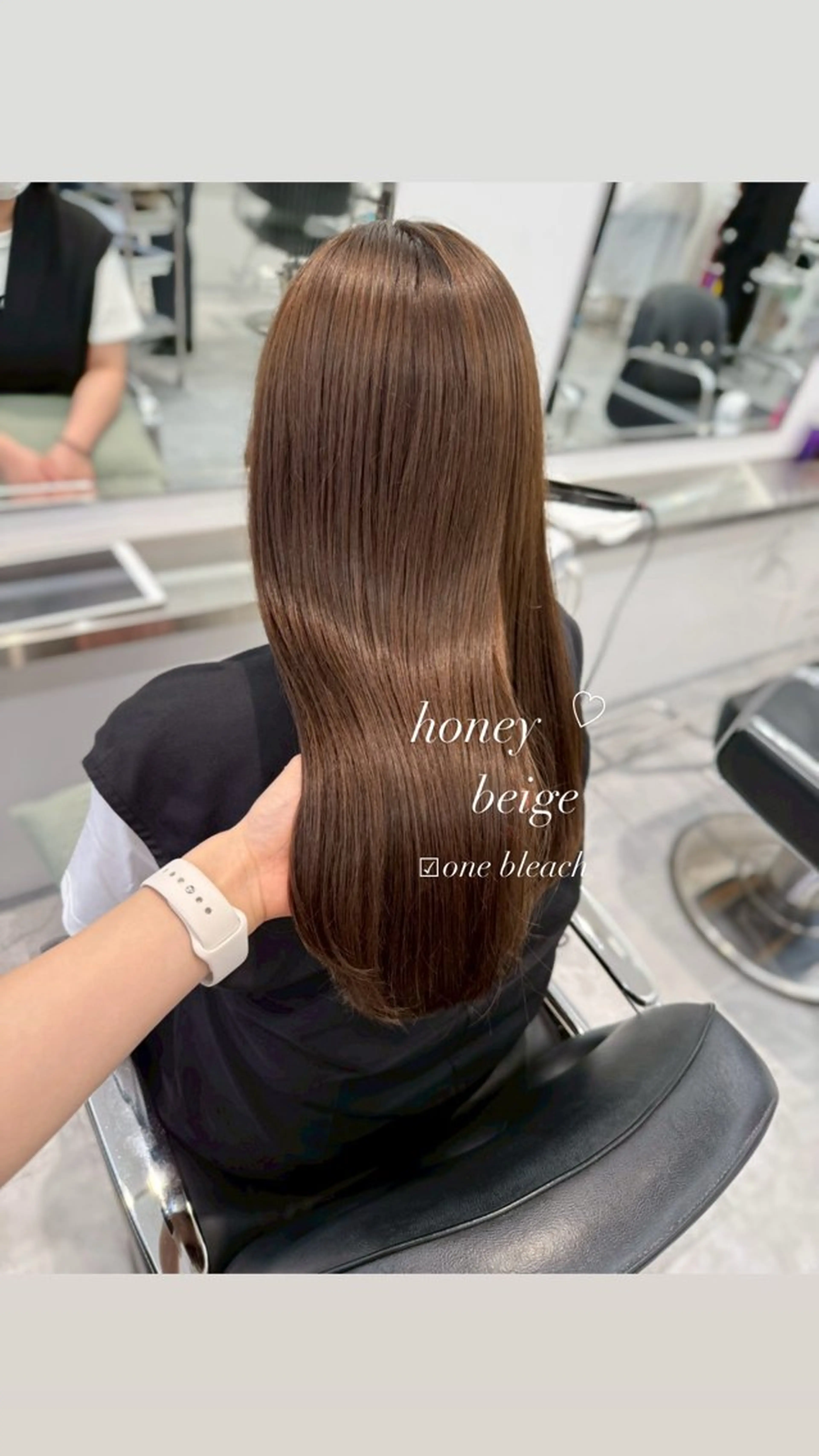 ロング ヘアカラー ParveMix 宮﨑 梨里のヘアスタイル