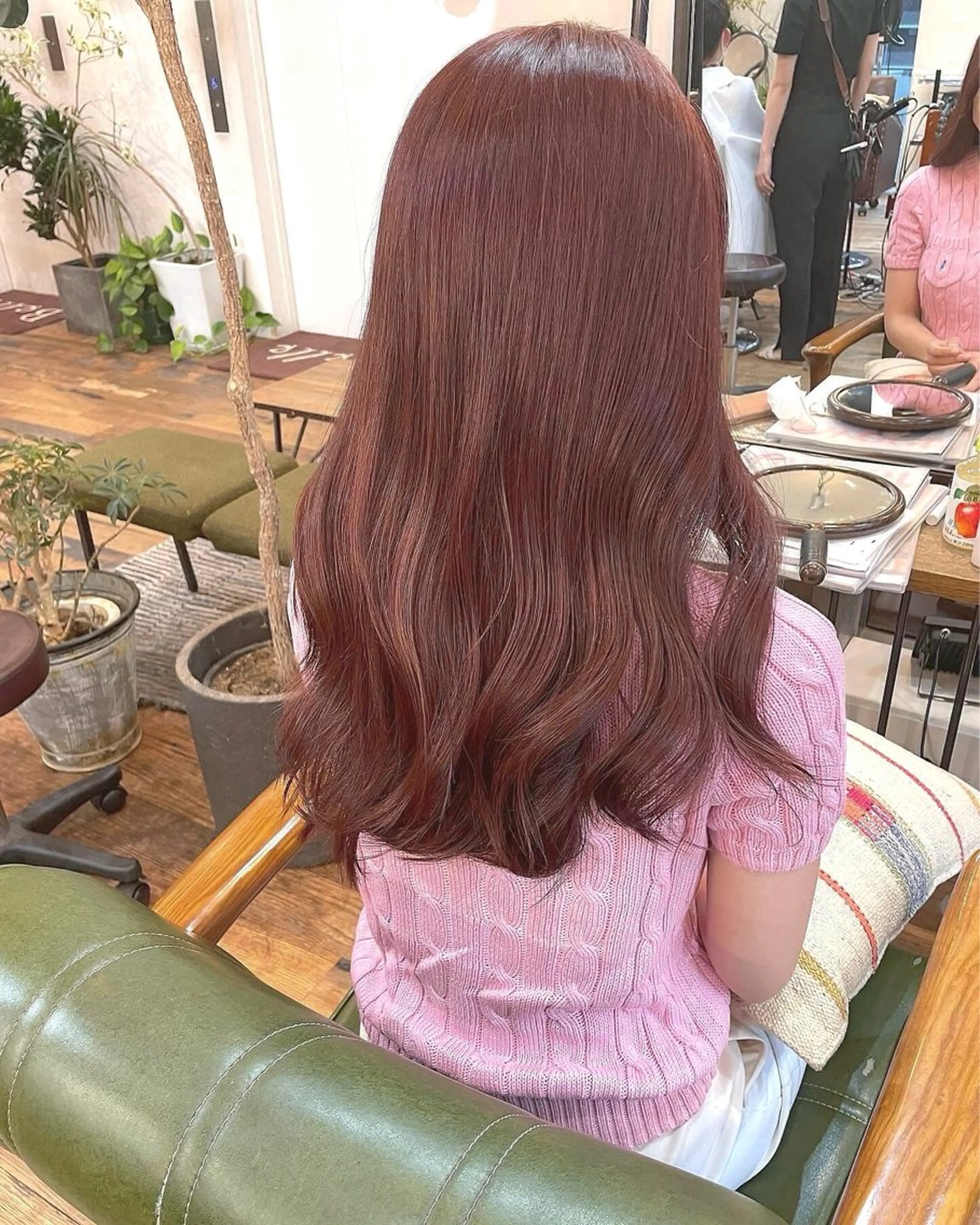 ロング カラー ブリーチ ブリーチなしカラー メンズ／パーマ ／レディース髪質改善のヘアスタイル