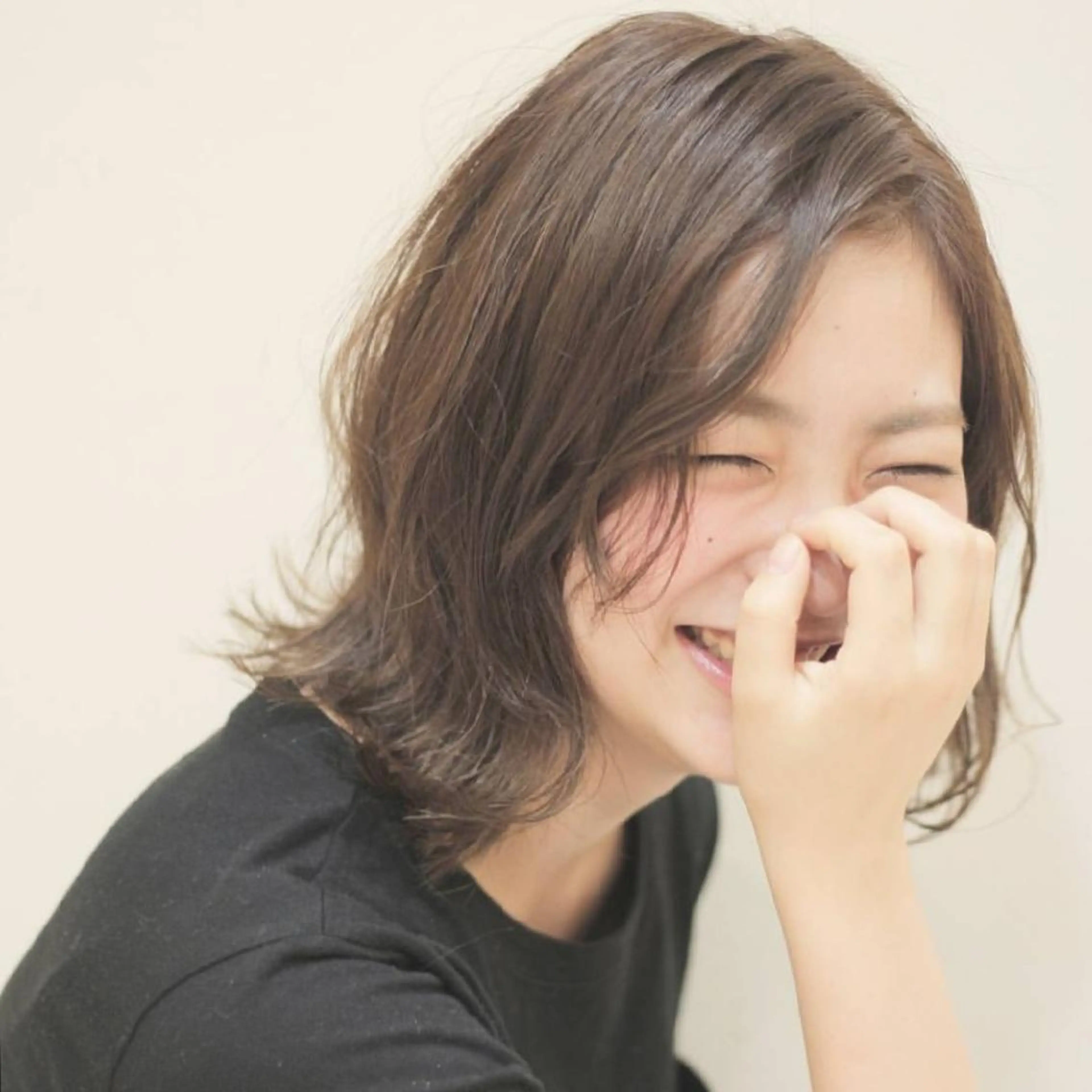 ミディアム キノシタ ナオユキのヘアスタイル