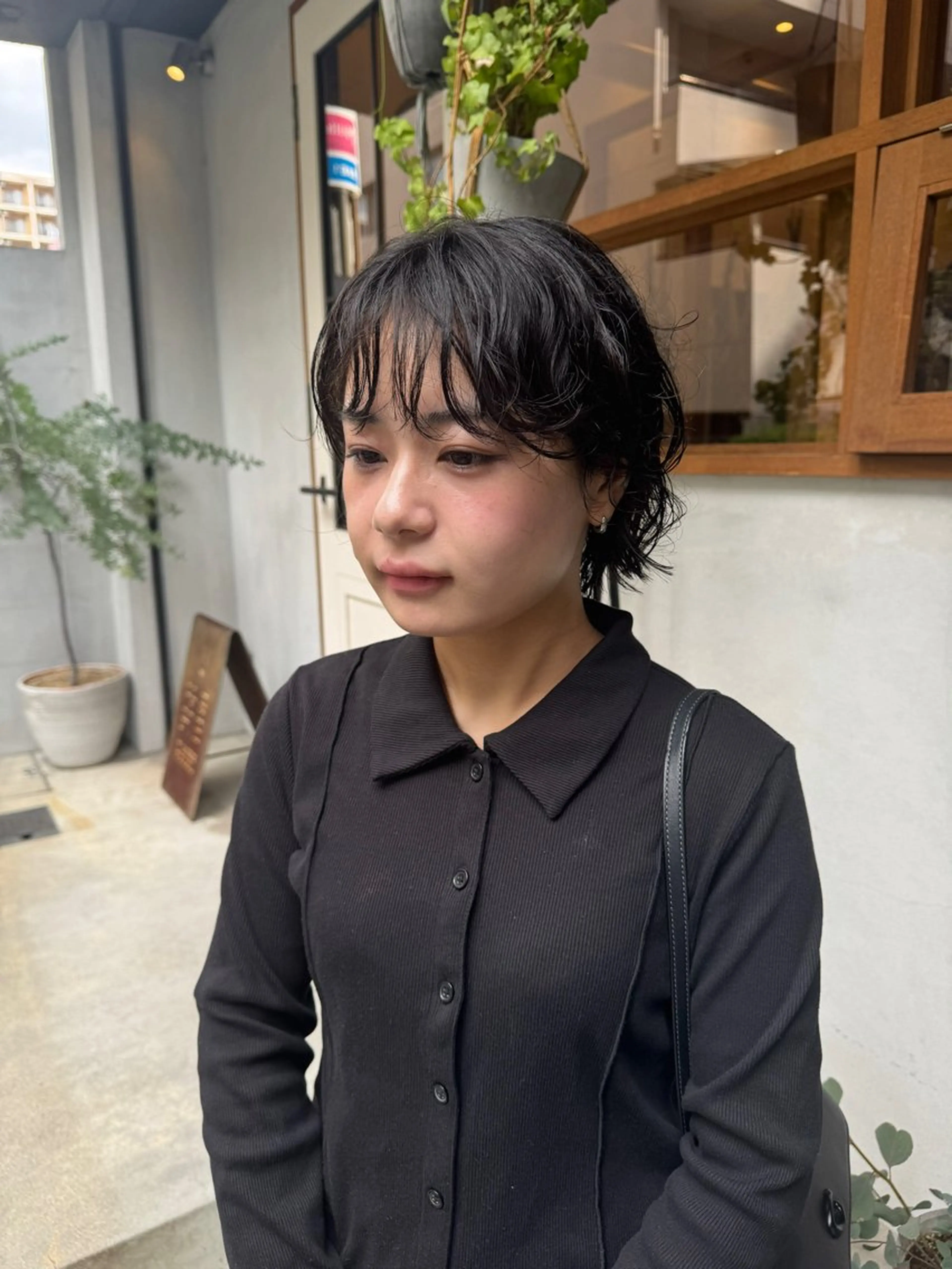 ショート くせ毛 ショートヘア カット ENIF　大島 芽生のヘアスタイル