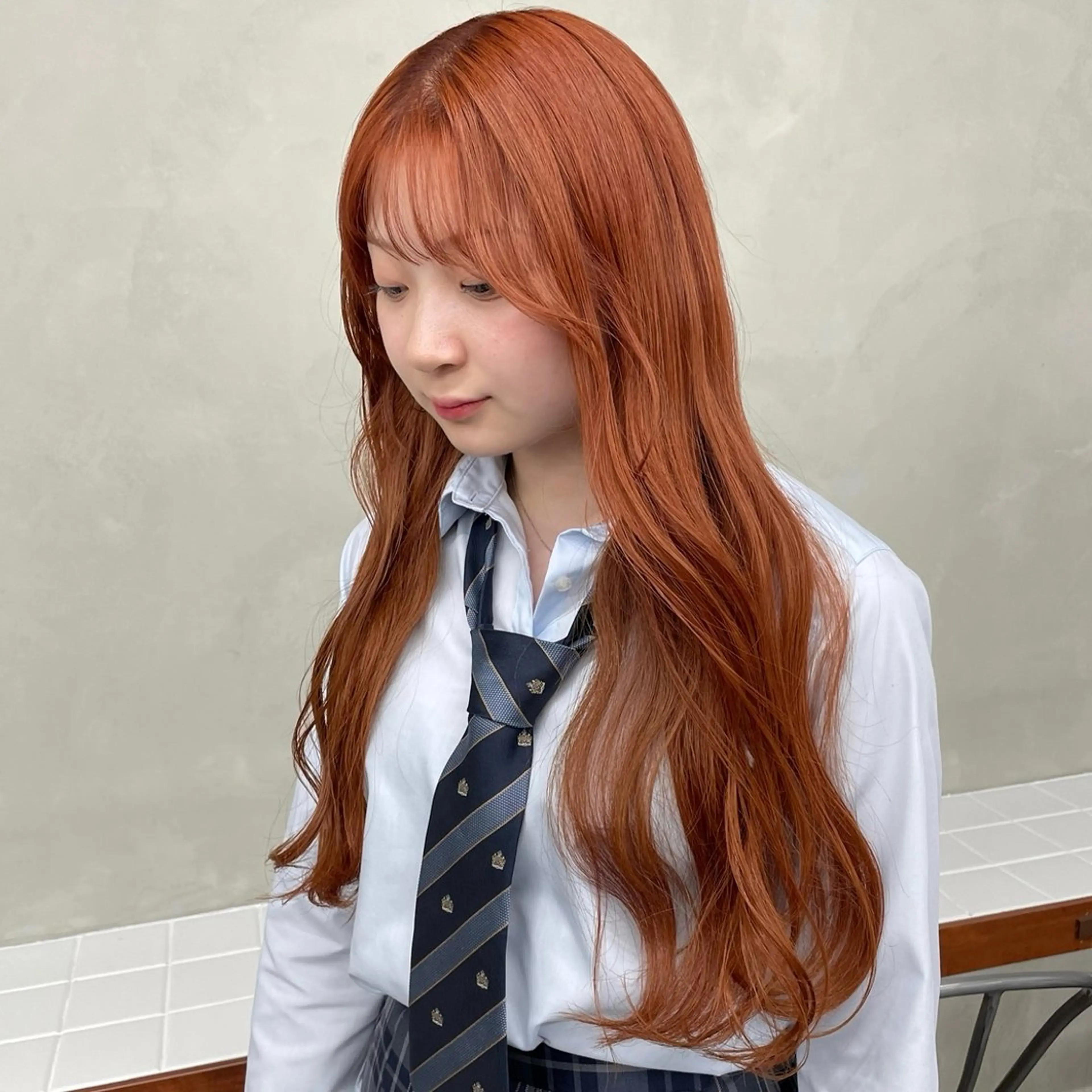 ロング カラー カット ヘアカラー トリートメント 🍒暖色カラー🍒 渋谷/YUUのヘアスタイル