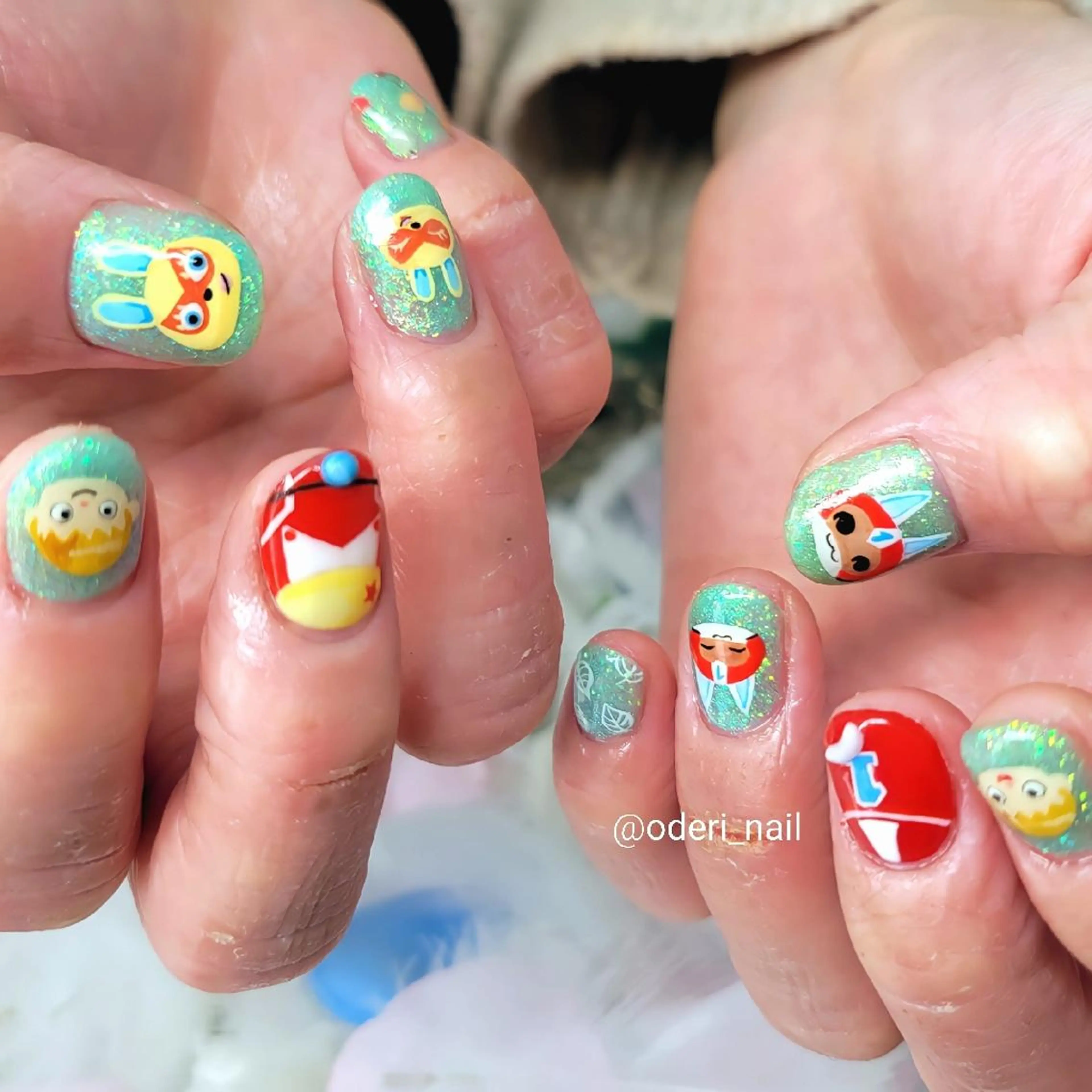 ネイル アートネイル ジェルネイル おで@ oderi_nailのネイルデザイン