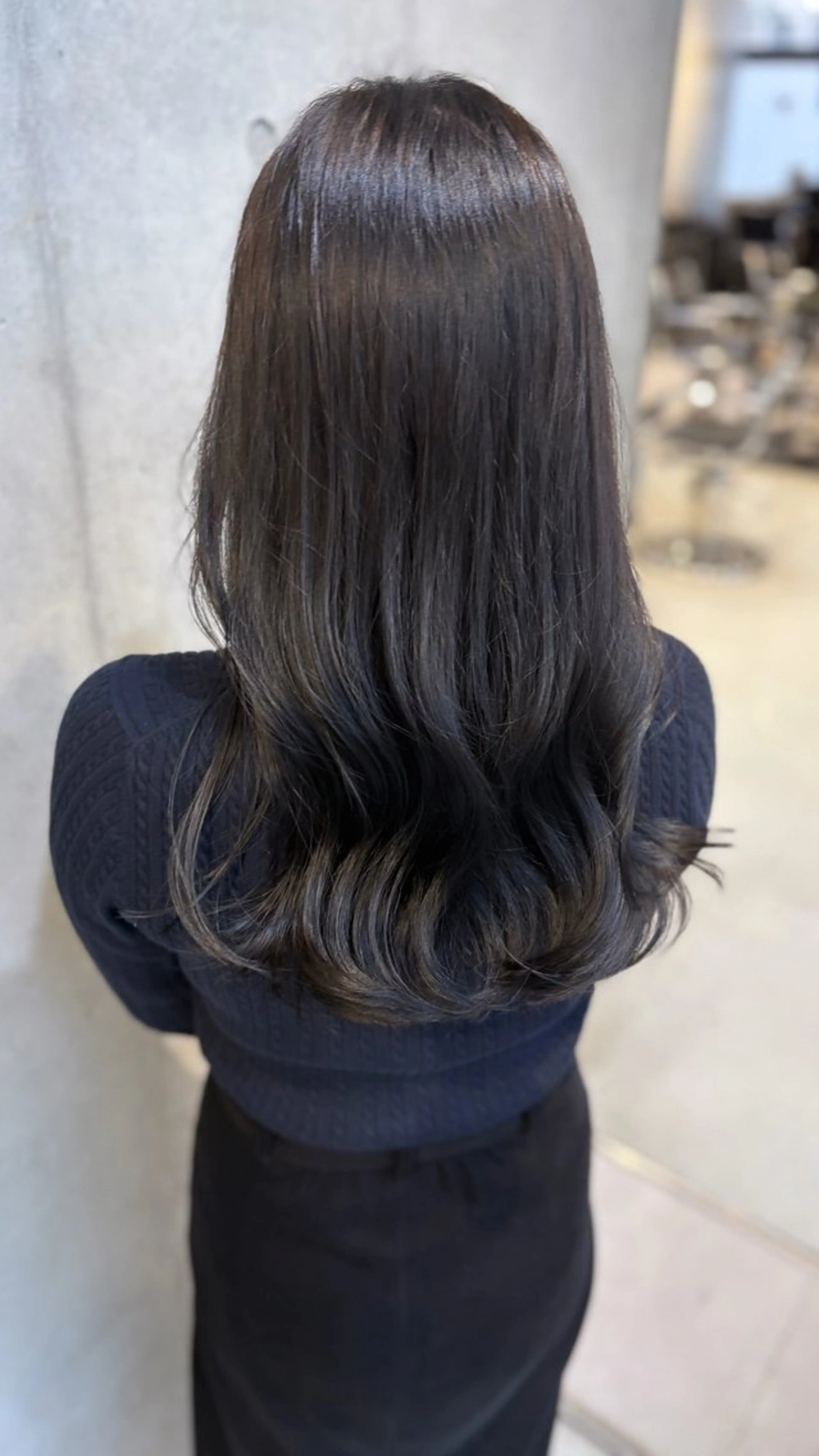 セミロング カラー パーマ ヘアカラー トリートメント レイヤー/グレージュ 髪質改善/コウスケのヘアスタイル