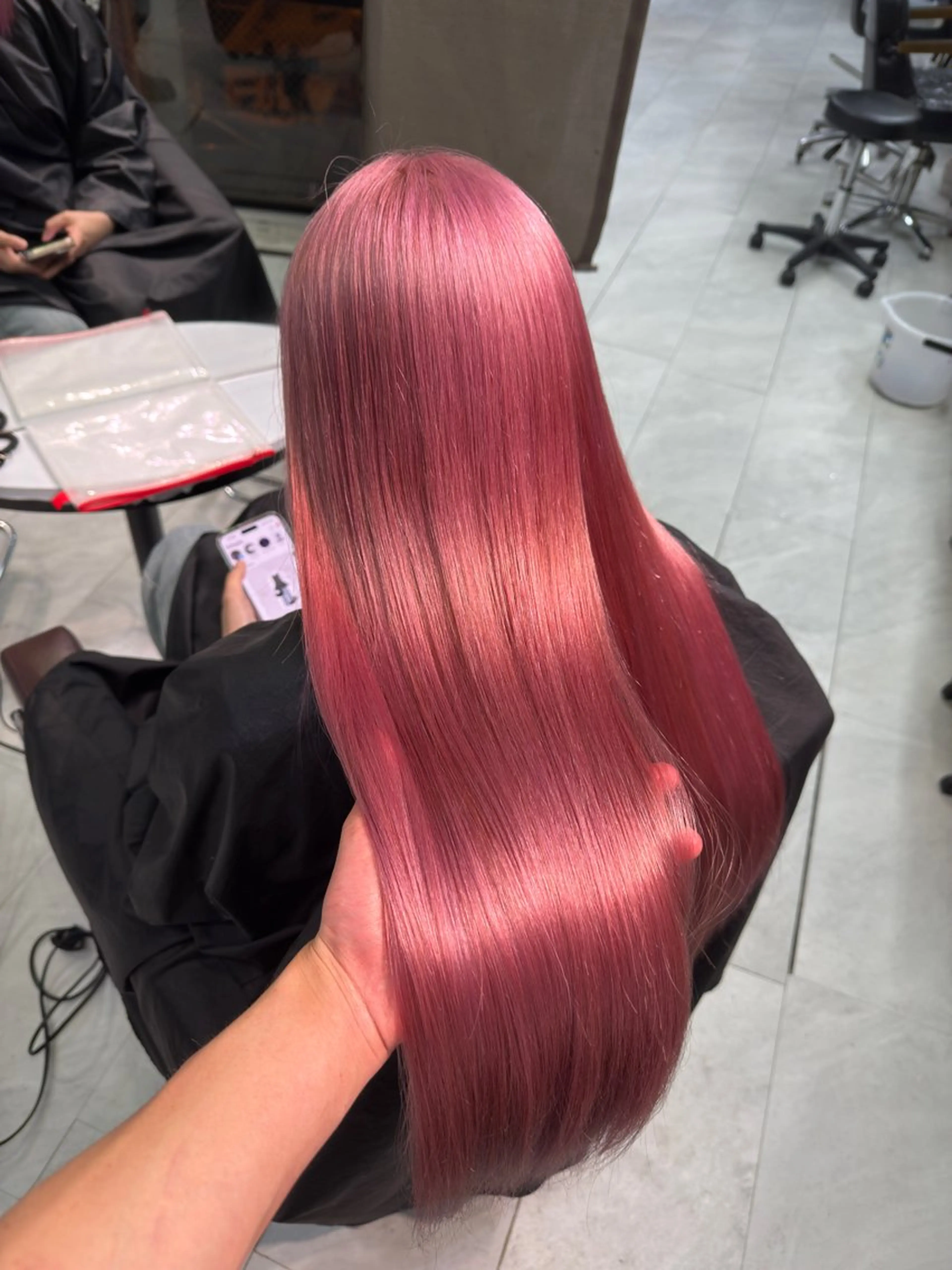 ロング カラー ボルドーカラー 学生 リアム 【LIam】のヘアスタイル