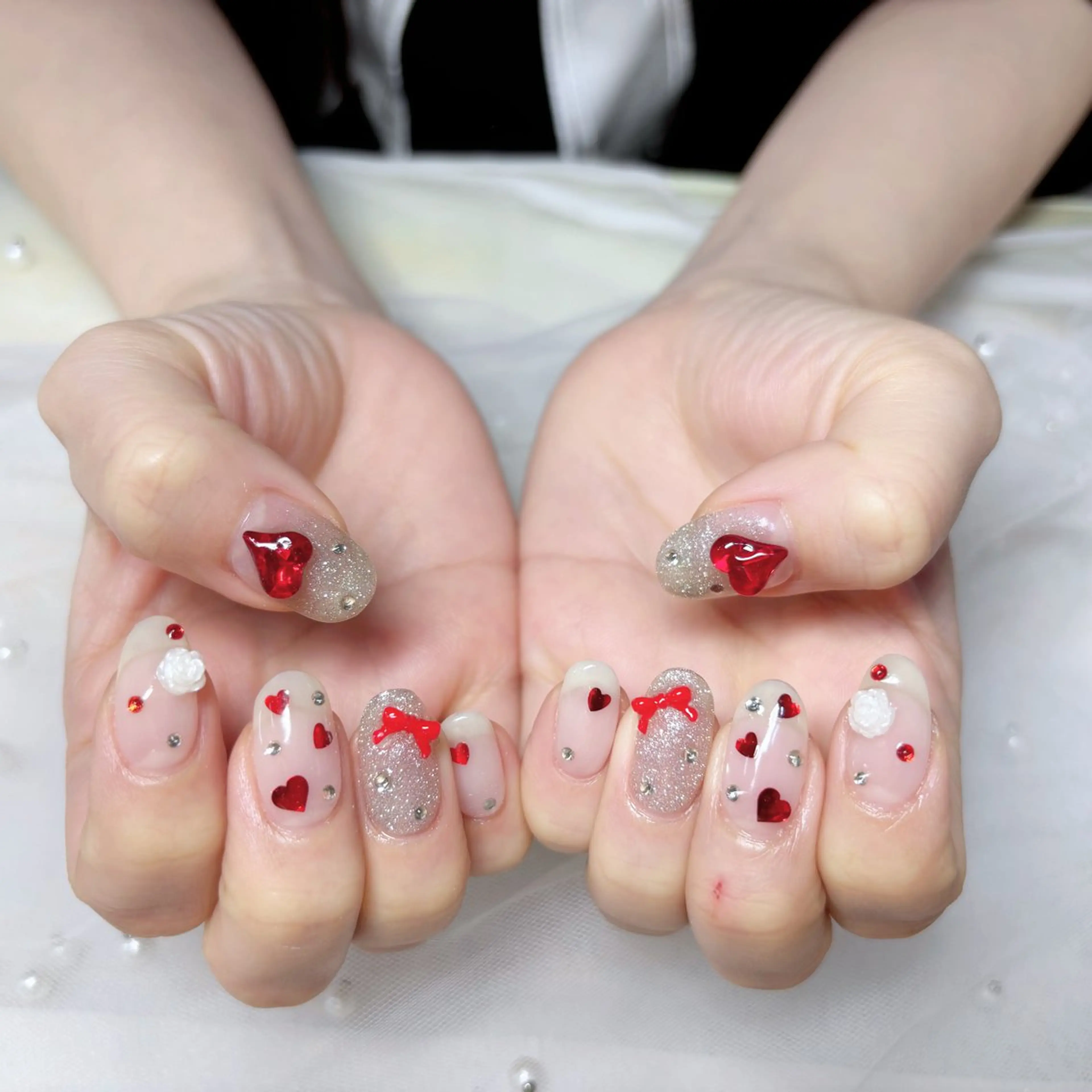 ネイル ハンドネイル H3 Nail Tsuki🦋💙のネイルデザイン