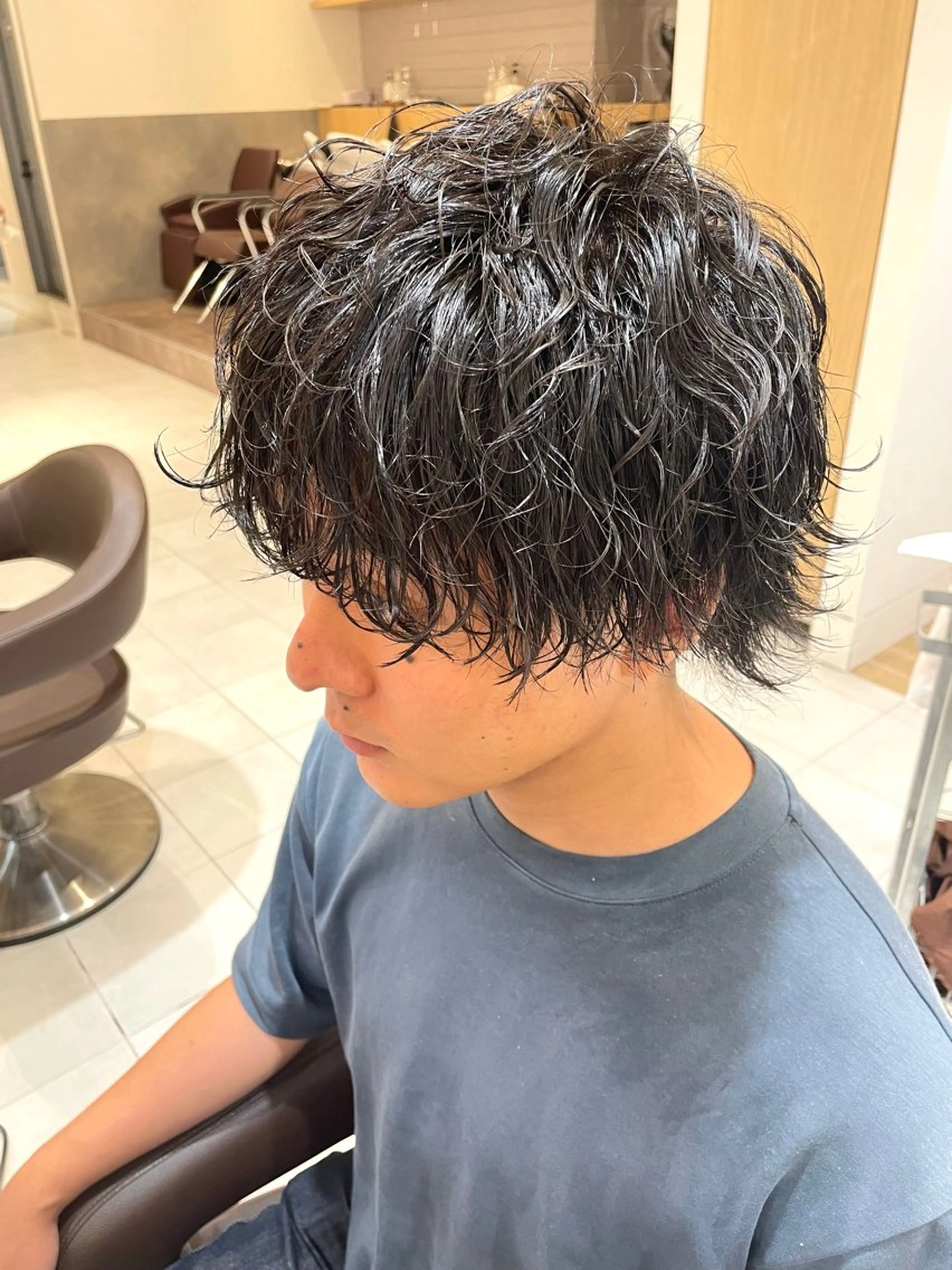 パーマ メンズ メンズパーマ メンズパーマ特化🏅 中村　凌のヘアスタイル