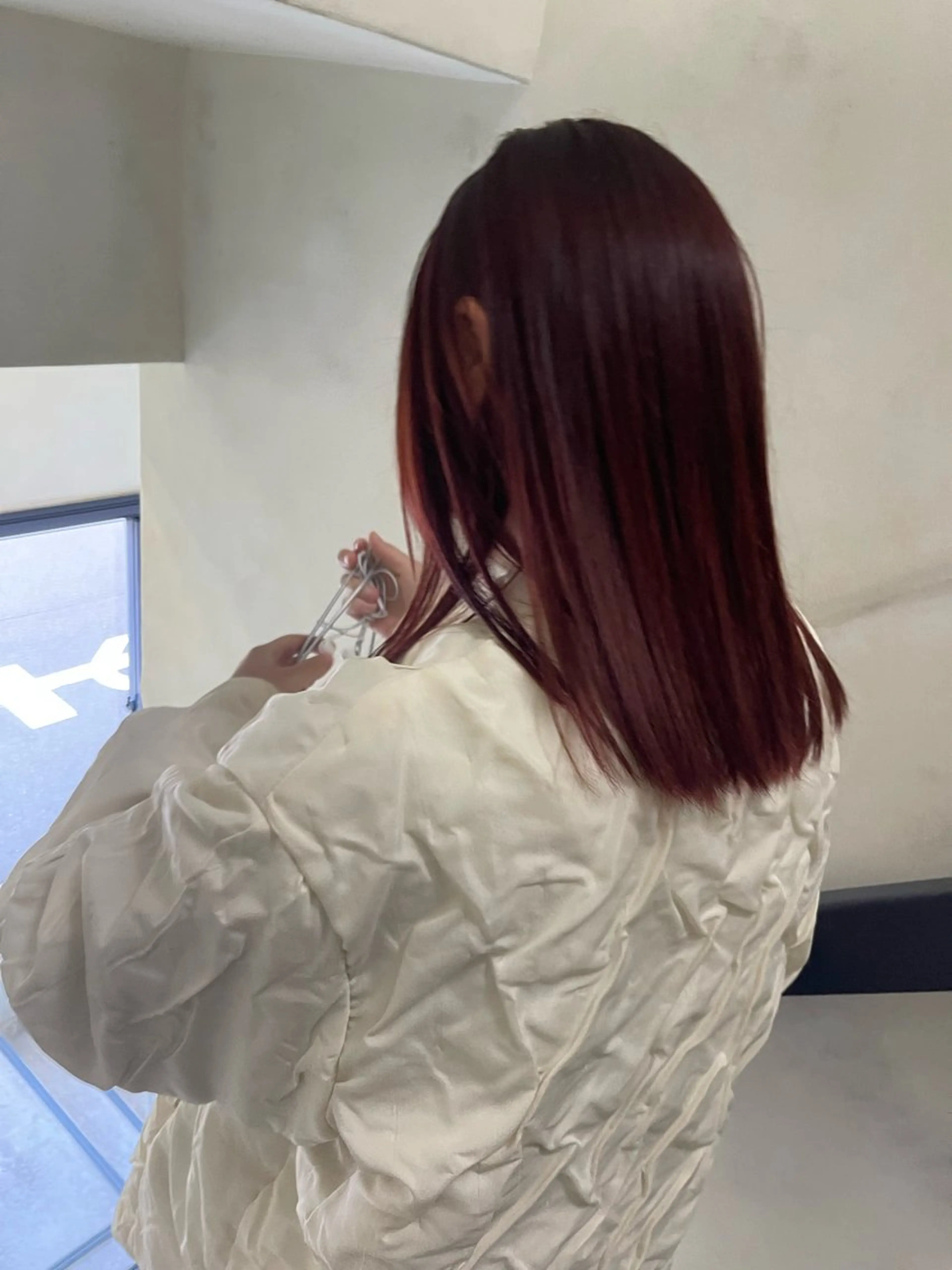 ミディアム カラー ヘアカラー Terve.野崎 真里奈のヘアスタイル