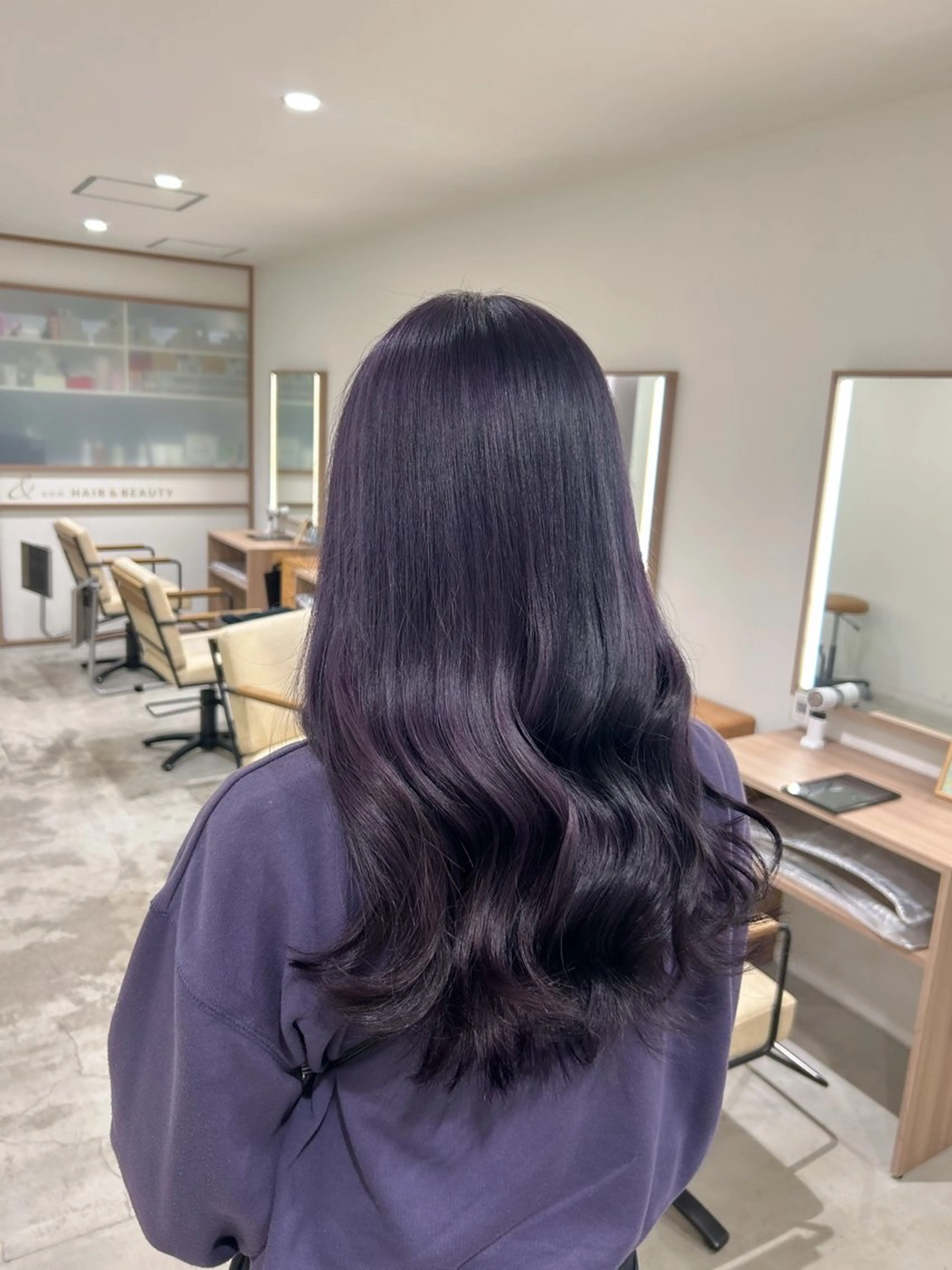 ロング カラー ヘアカラー トリートメント 🎀透明感カラー🎀 mikaのヘアスタイル