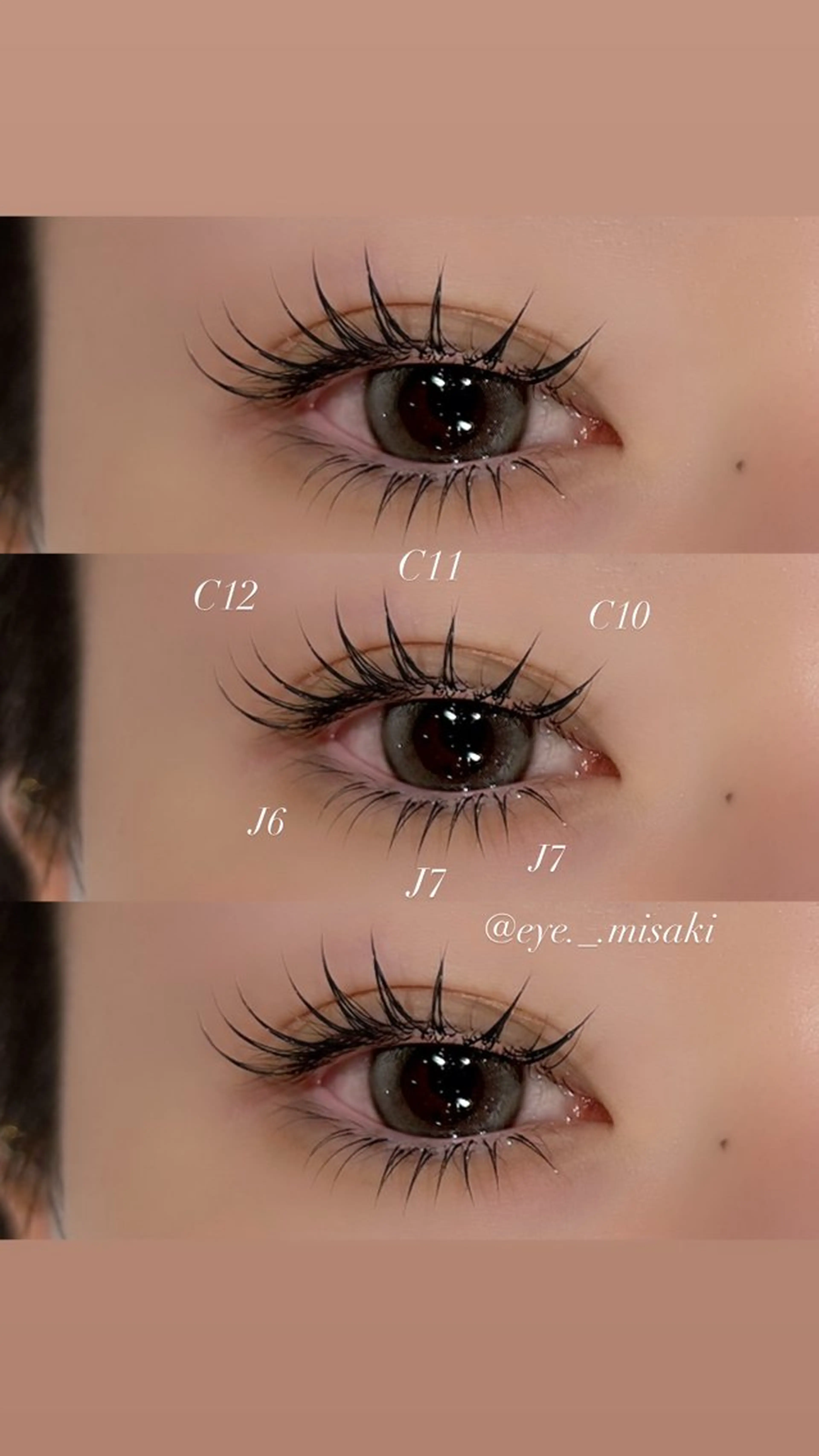 マツエク・マツパ マツエク Hipahipa! MISAKIのマツエク・マツパデザイン