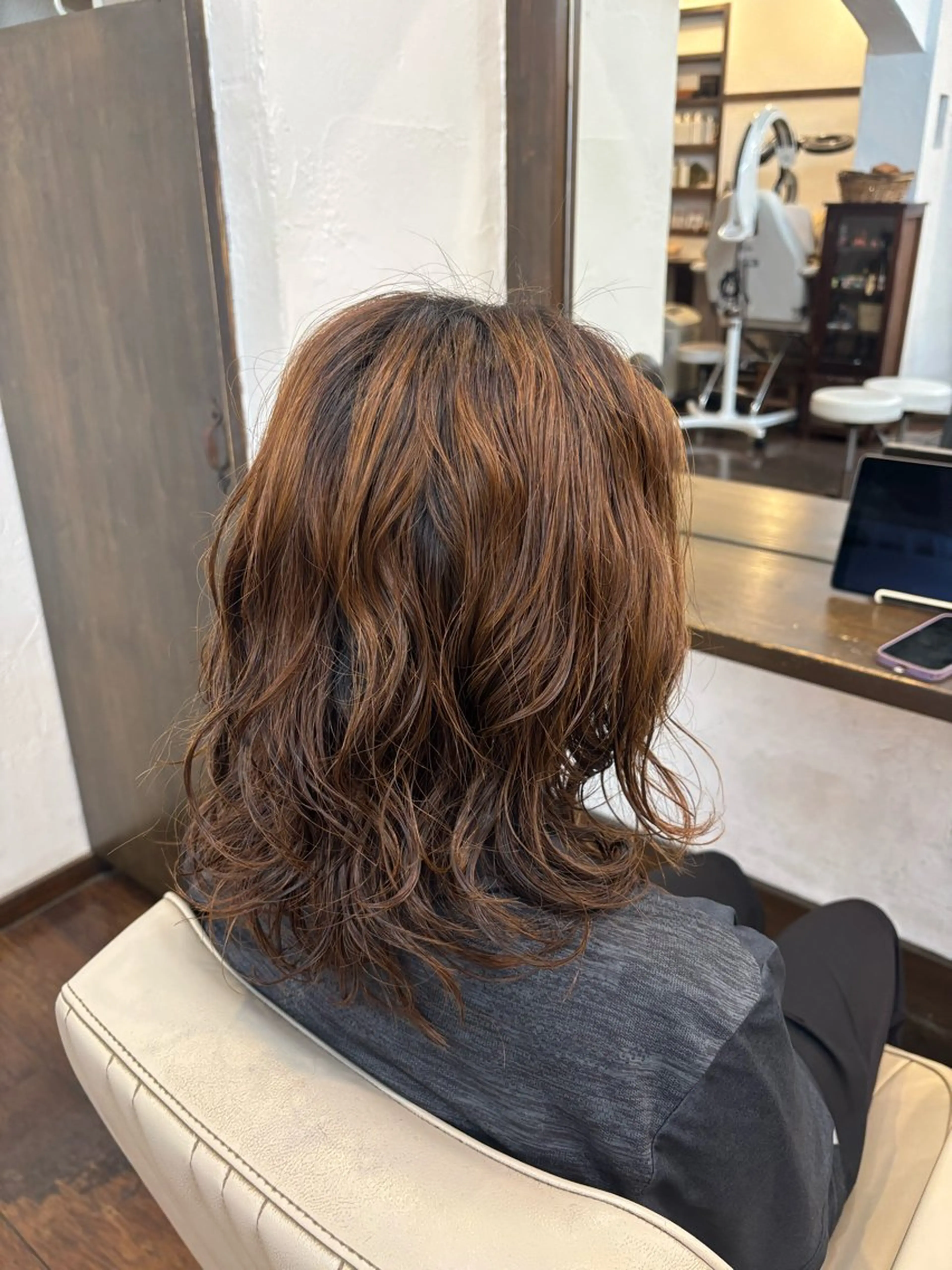 セミロング パーマ パーマ 🌿吉池 朱莉🌿のヘアスタイル