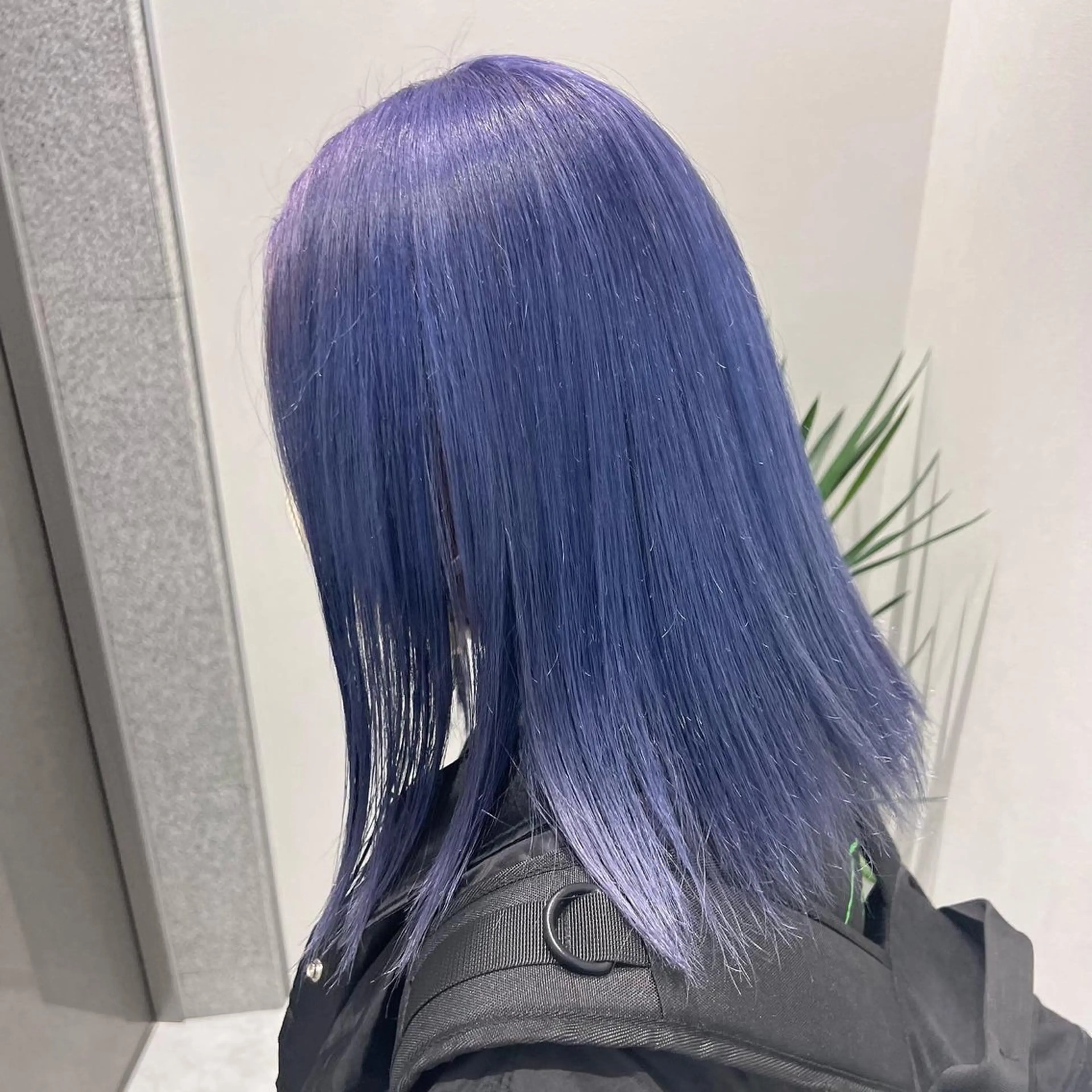 ロング カラー ブルーカラー ブルーラベンダー ラベンダーカラー ブリーチなし🩶 グレージュのヘアスタイル