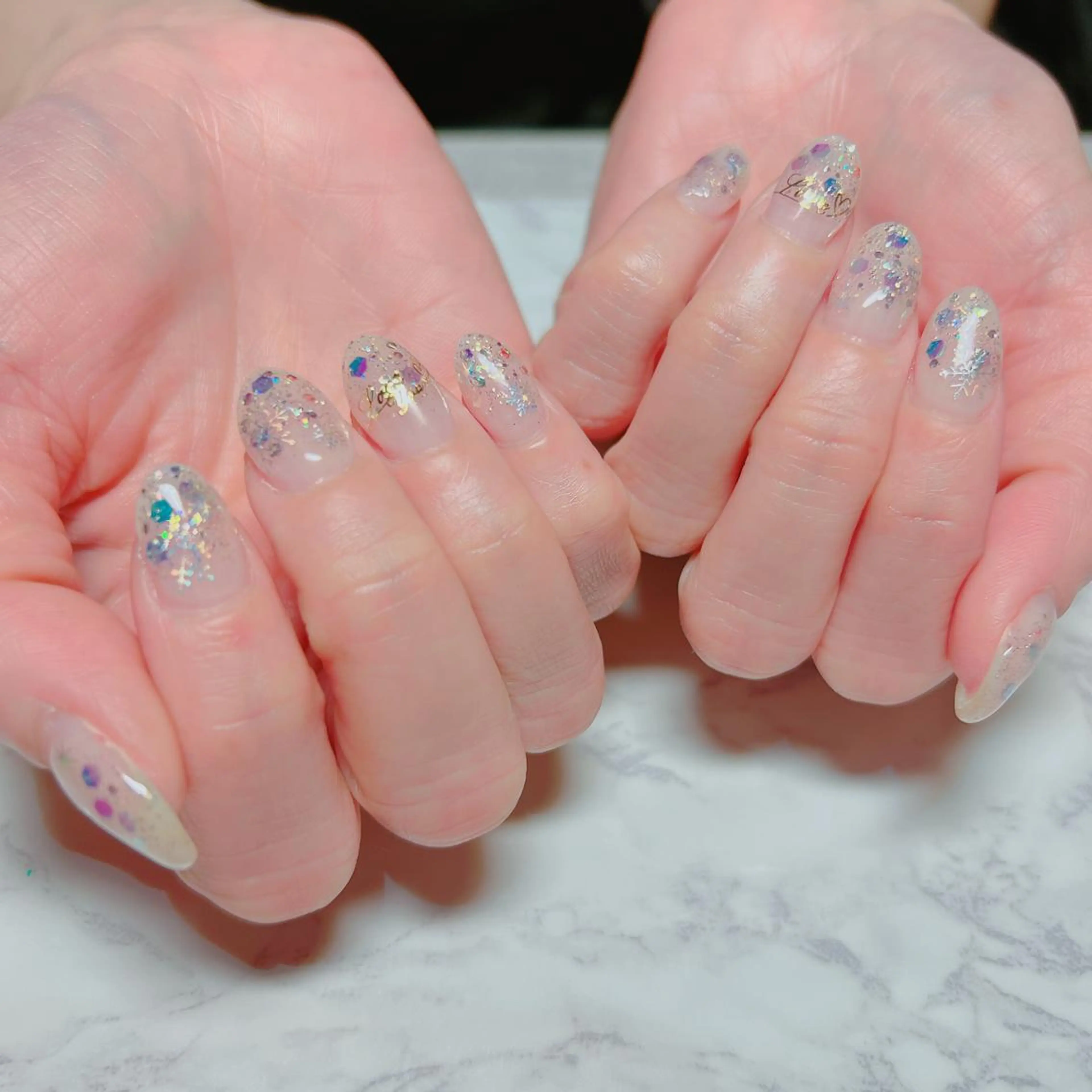 ネイル 冬ネイル ハンドネイル たきぐち みちこのネイルデザイン