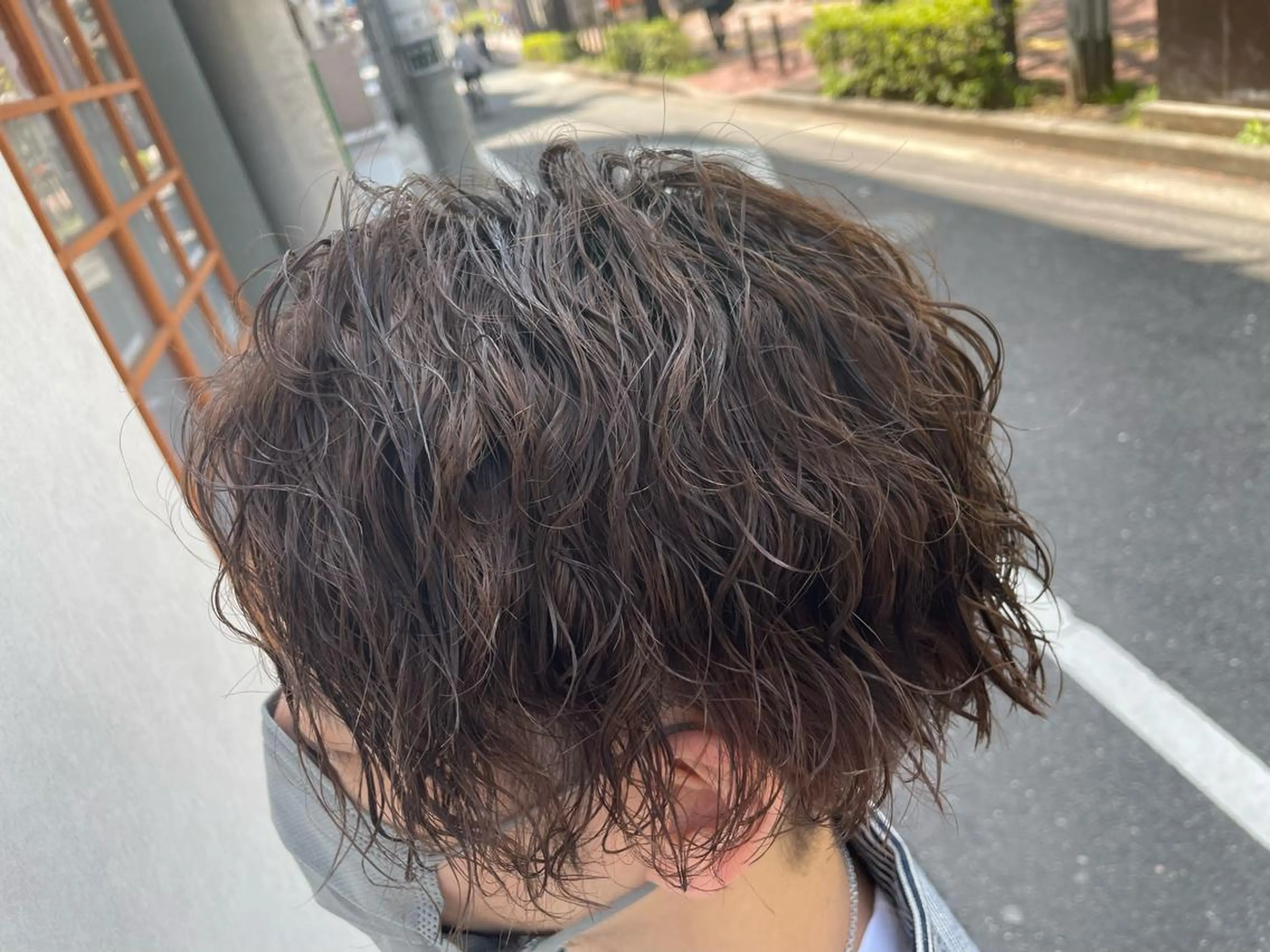 ミディアム パーマ メンズ カット パーマ トリートメント ヘッドスパ 【店長】 草間大輔のヘアスタイル